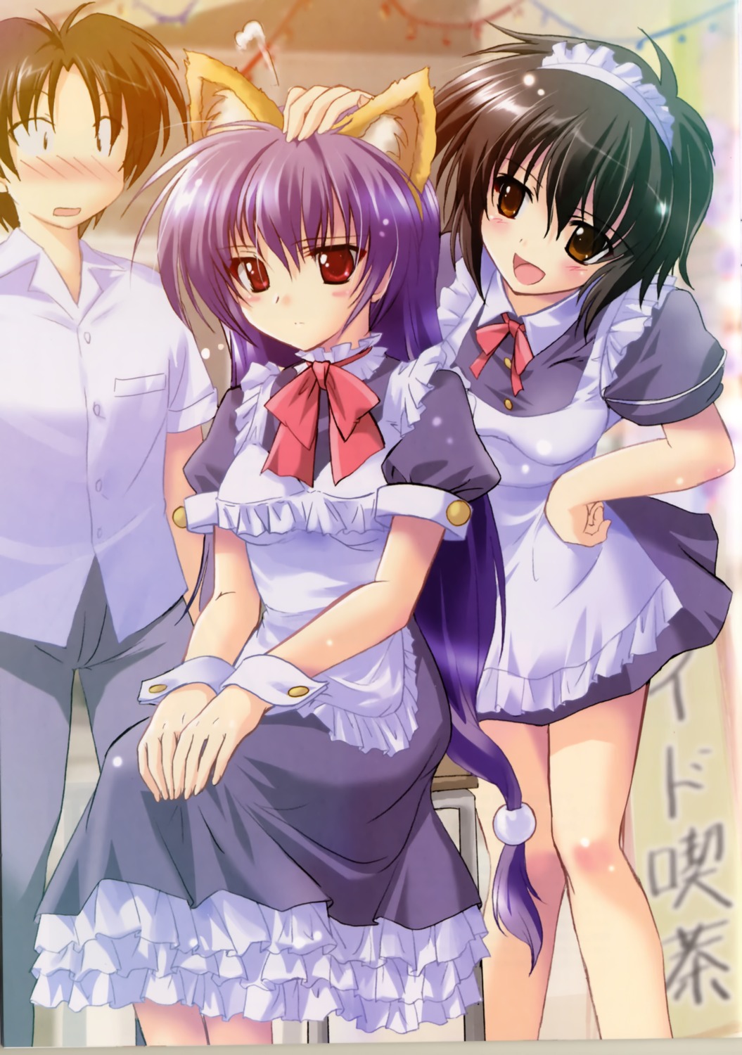 animal_ears, asaba_naoyuki, iriya_kana, iriya_no_sora_ufo_no_natsu, komatsu_e-ji, maid, nekomimi, sudo_akiho