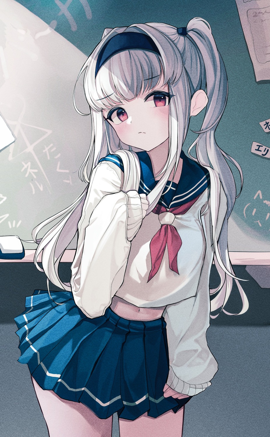 ahr_tato, see_through, seifuku, skirt_lift, sweater
