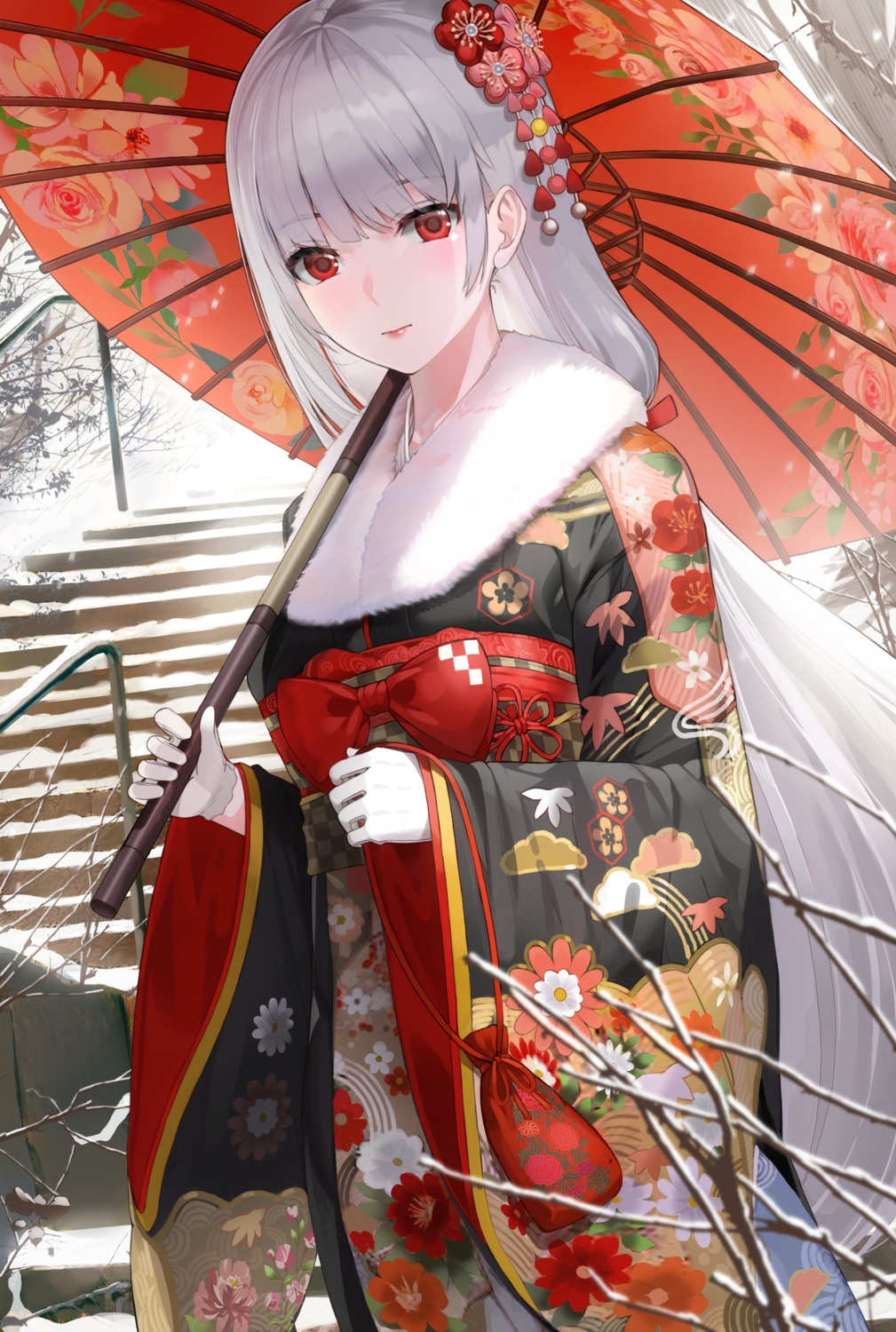 kfr, kimono, umbrella