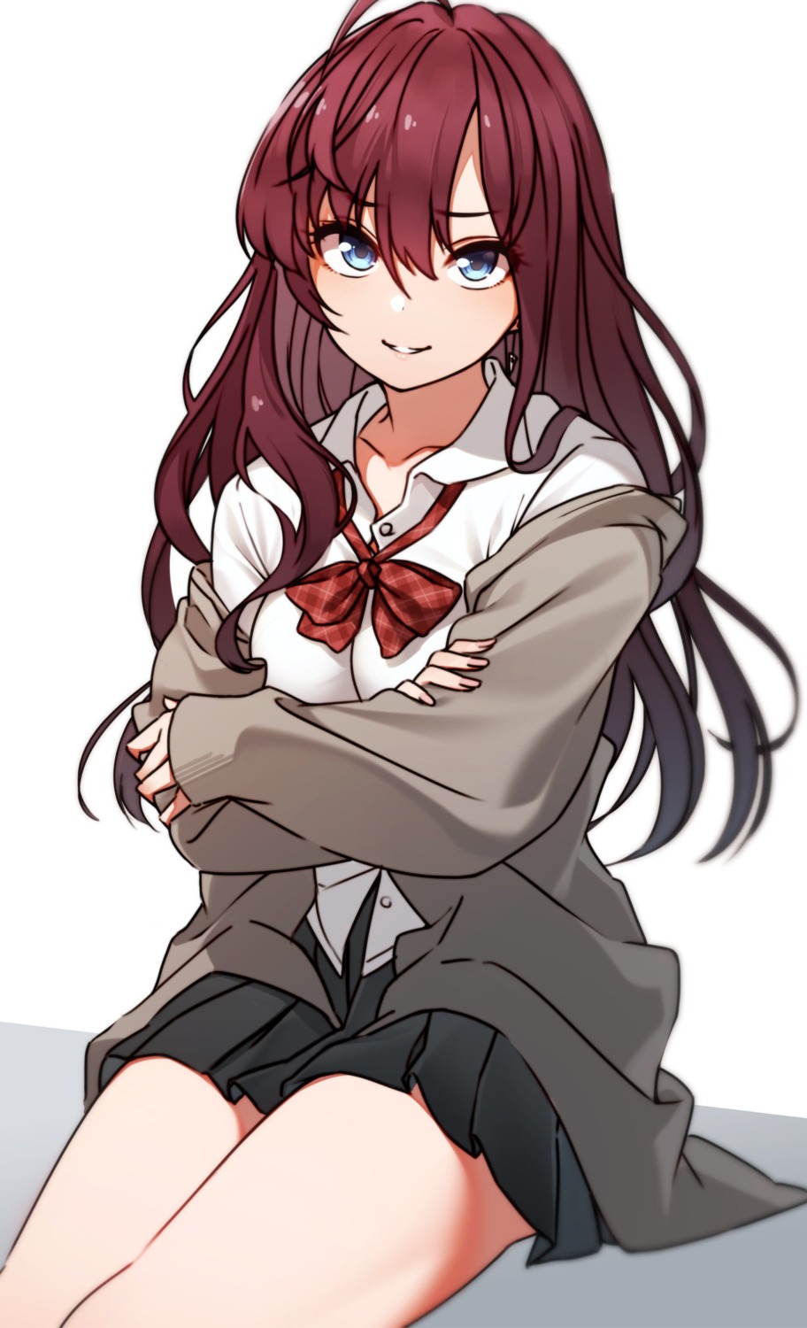 ichinose_shiki, kakaobataa, seifuku, sweater, the_idolm@ster, the_idolm@ster_cinderella_girls