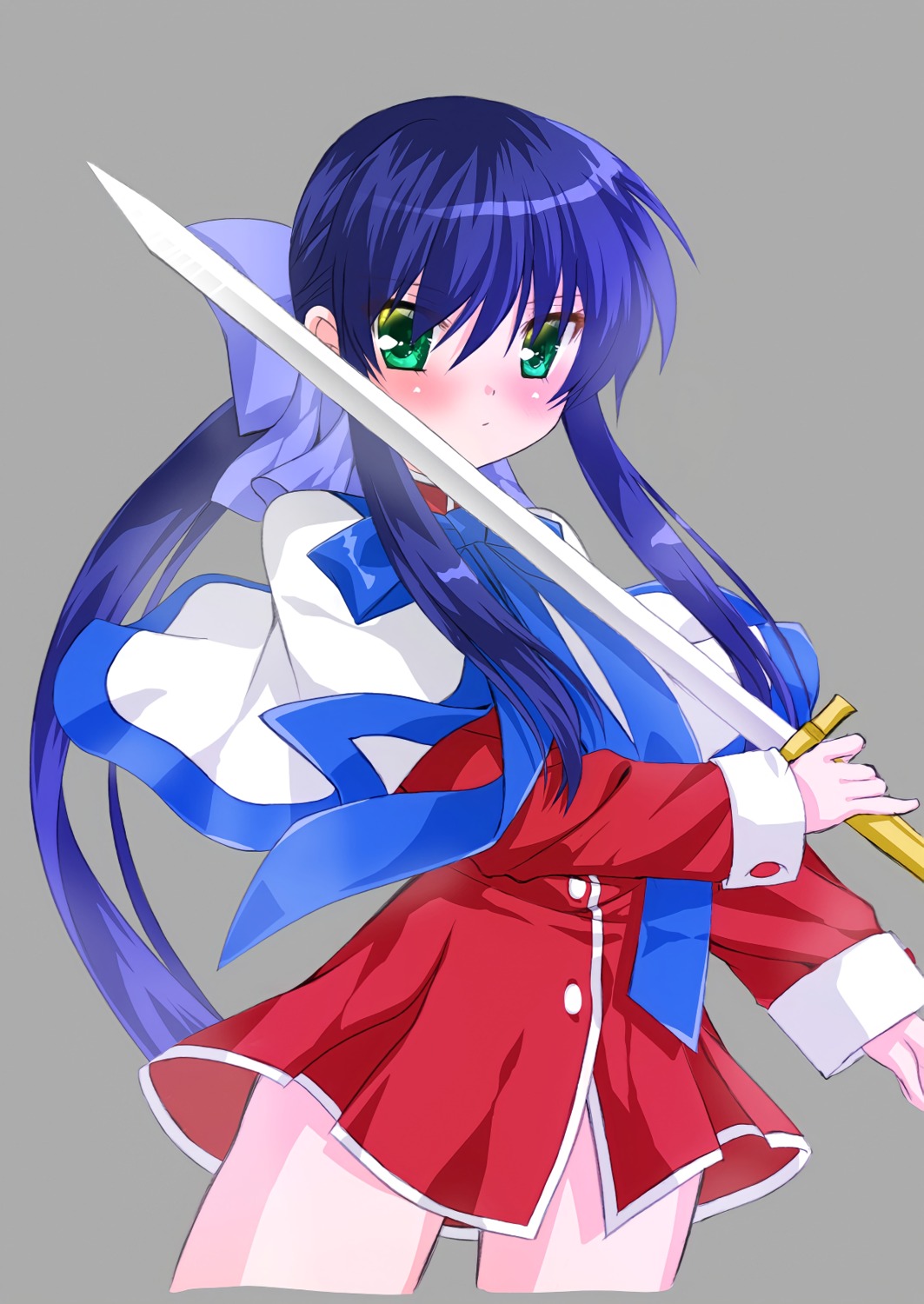 hinoue_itaru, kanon, kawasumi_mai, key, seifuku, sword