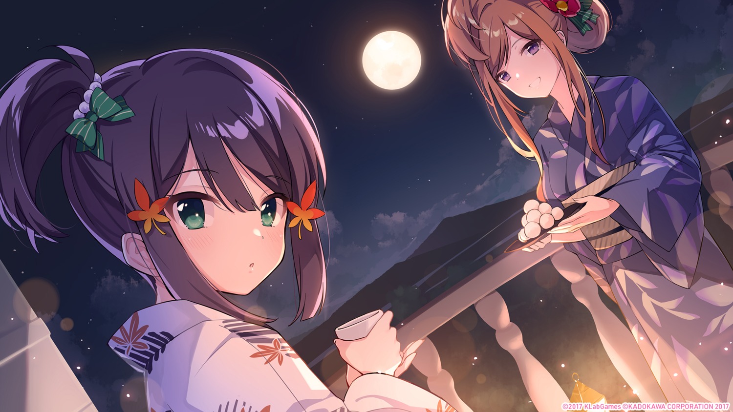 kaede_(lapis_re:lights), lapis_re:lights, tsubaki_(lapis_re:lights), u35, wallpaper, yukata
