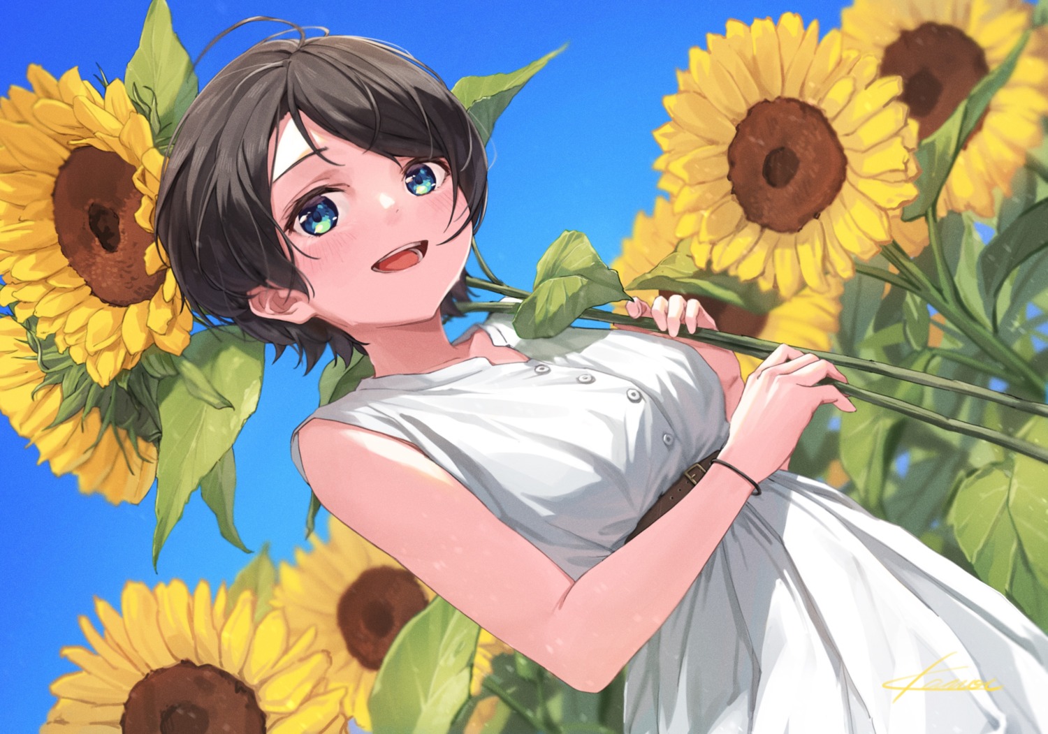 dress, hololive, kanoe_(tatsukanoe), oozora_subaru, summer_dress
