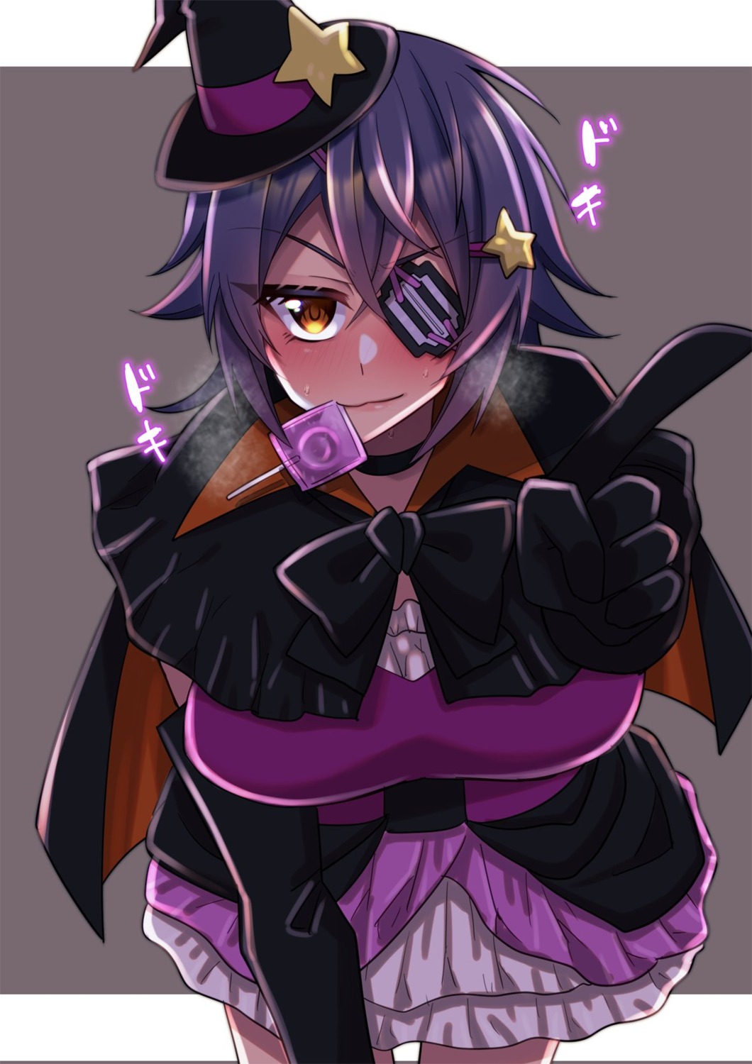dress, eyepatch, halloween, kantai_collection, tenryuu_(kancolle), witch, yuudadou
