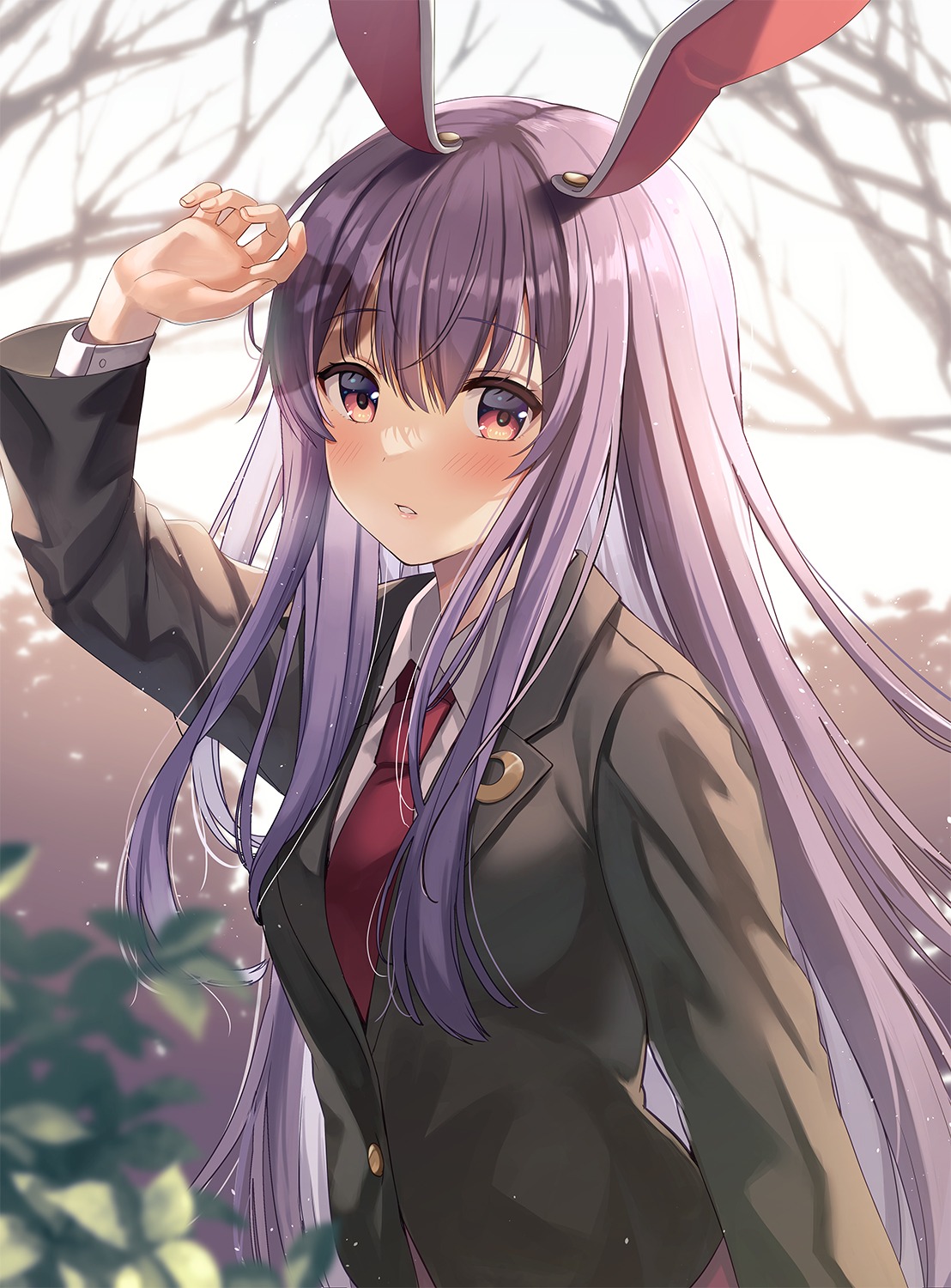 animal_ears, bunny_ears, nonoko, reisen_udongein_inaba, seifuku, touhou