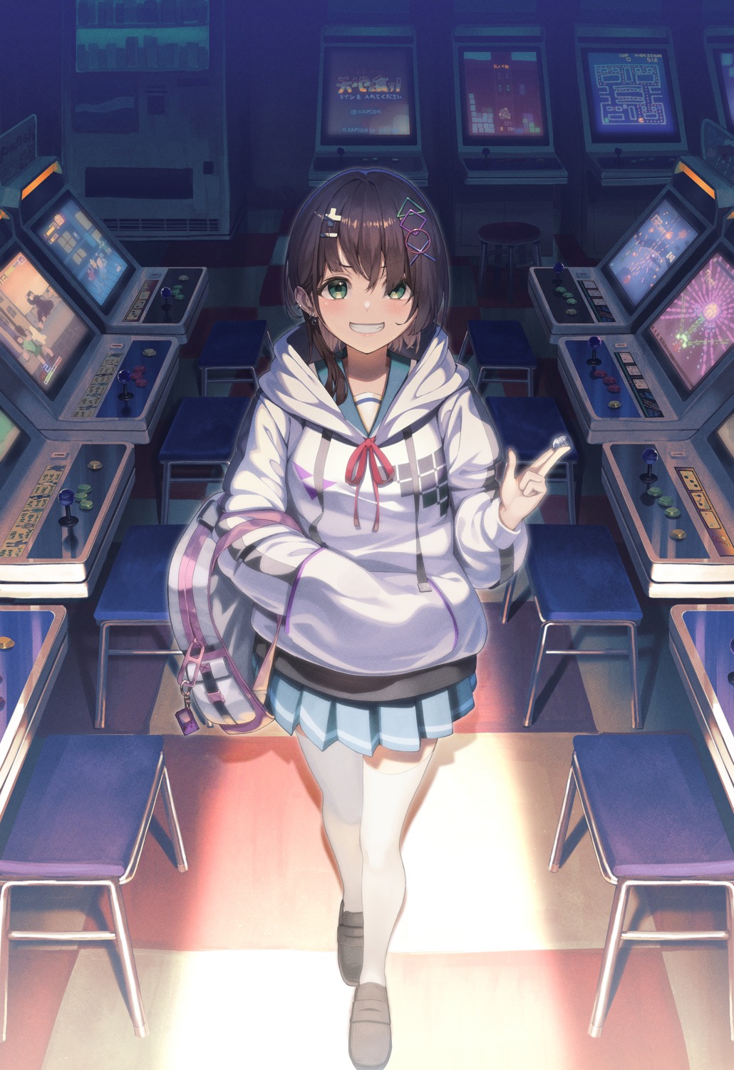 kabu_(niniko2ko), seifuku, thighhighs
