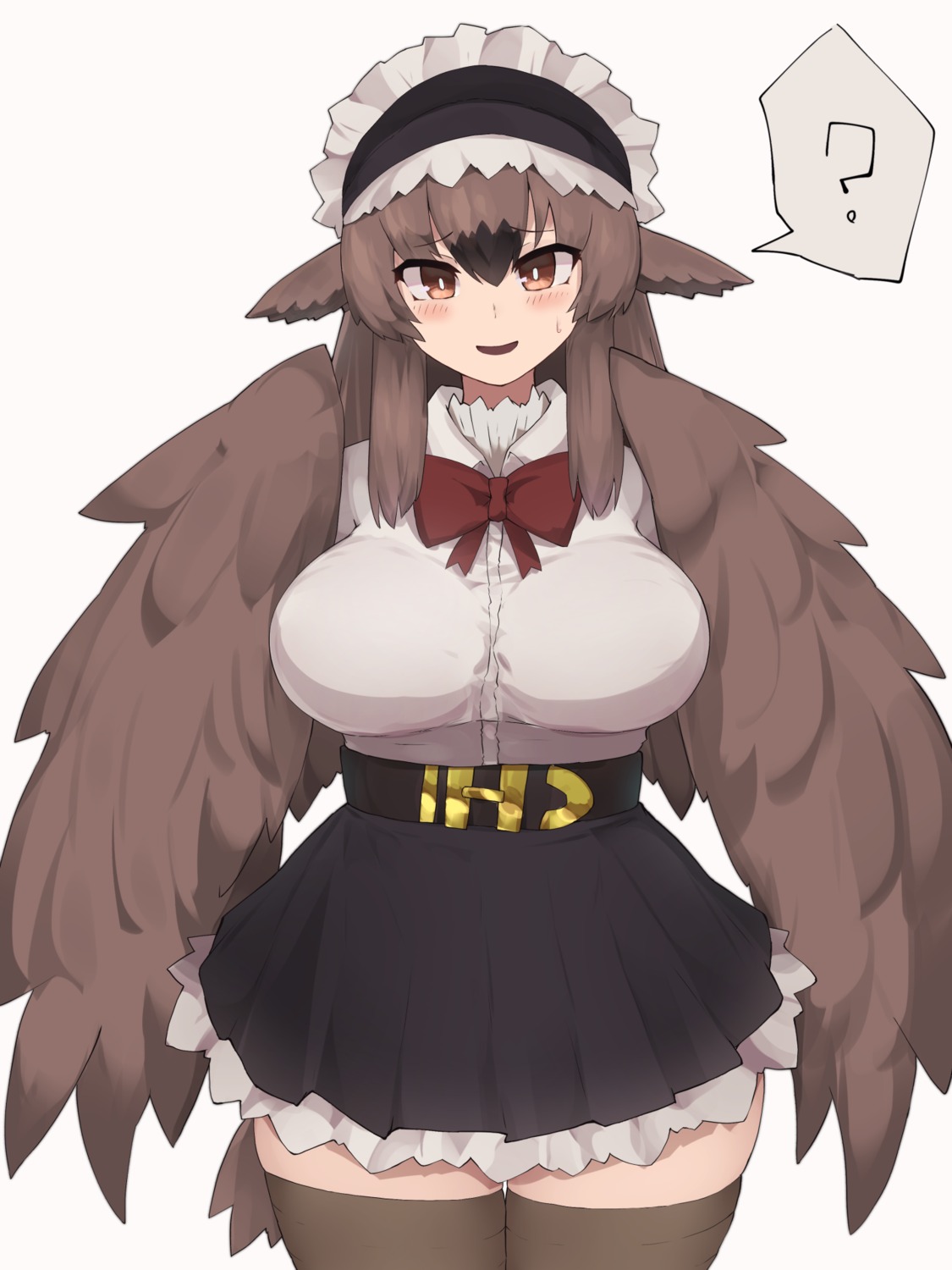 animal_ears, black_souls, monster_girl, thighhighs, wings, yonaga
