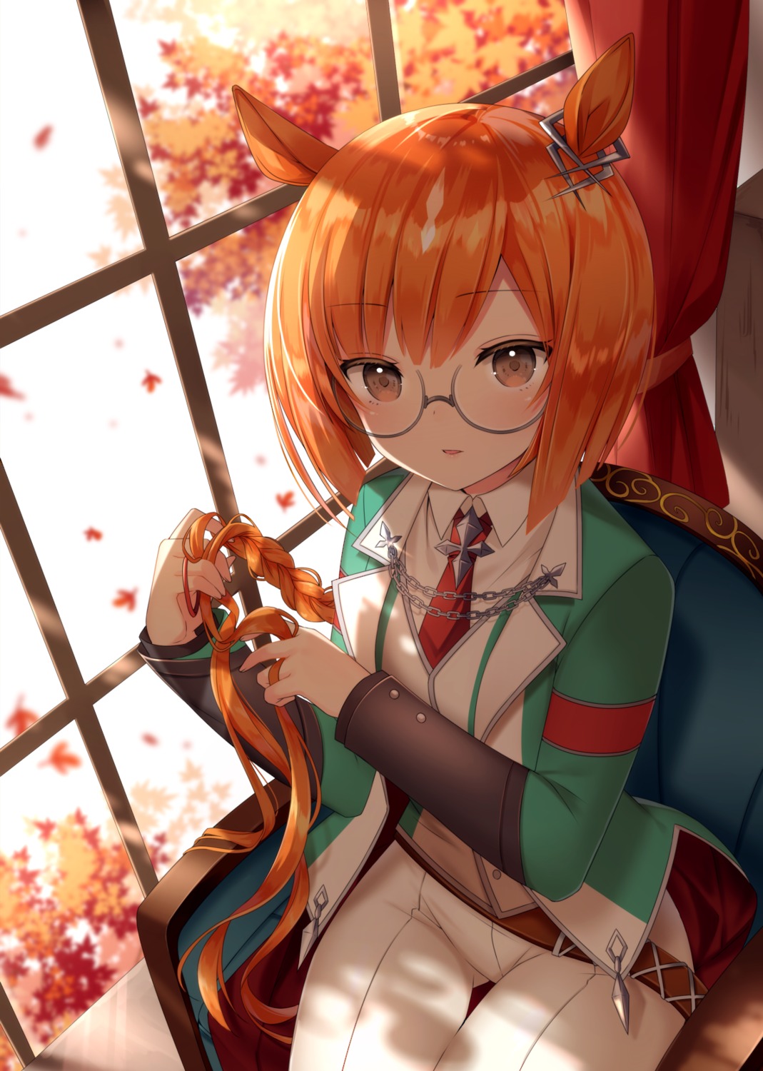 animal_ears, haruyama_natsuwo, ikuno_dictus_(umamusume), megane, uma_musume_pretty_derby, uniform