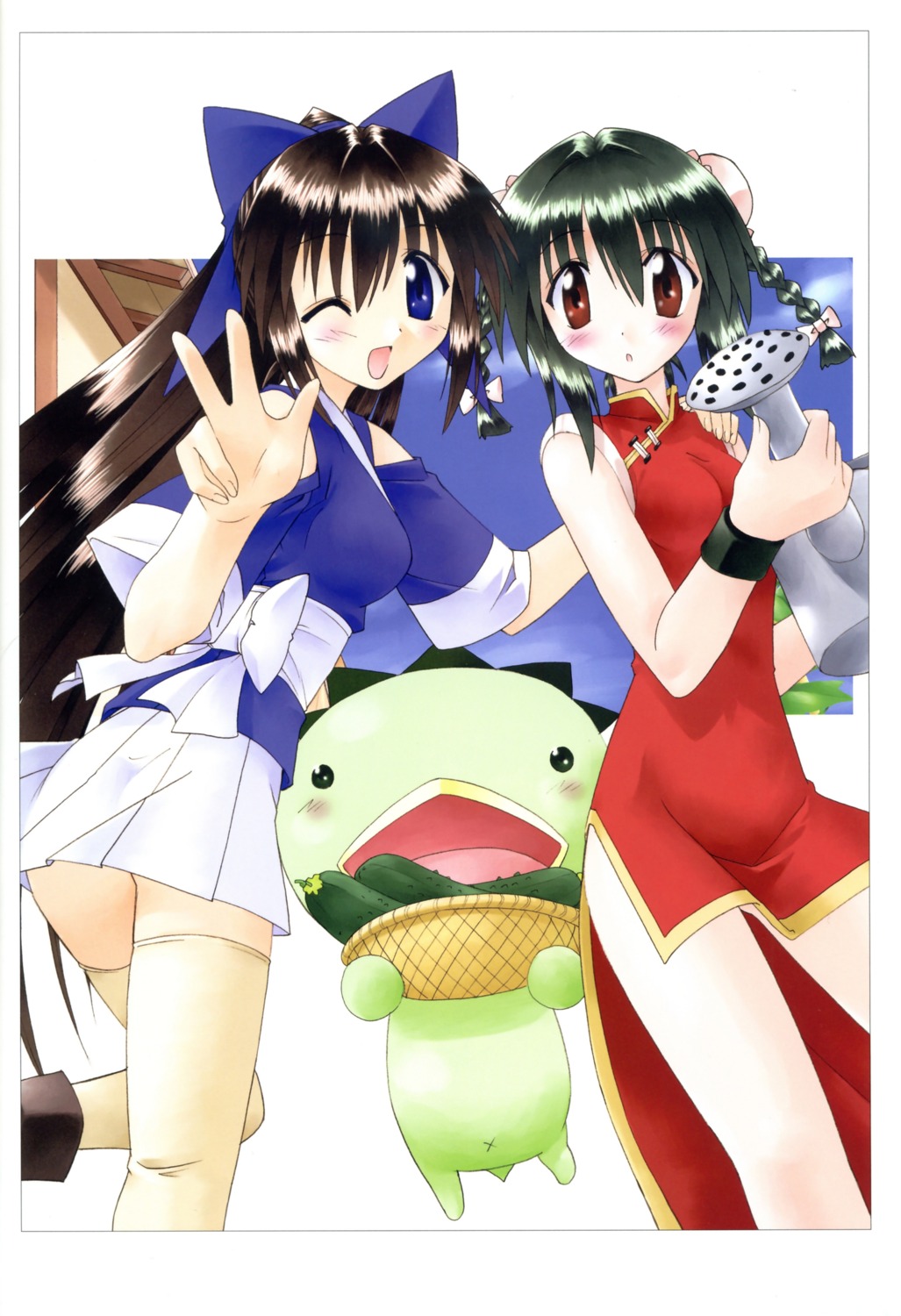 chinadress, fujishiro_takeshi, japanese_clothes, mei_mei, nagasarete_airantou, suzu, thighhighs, tohno