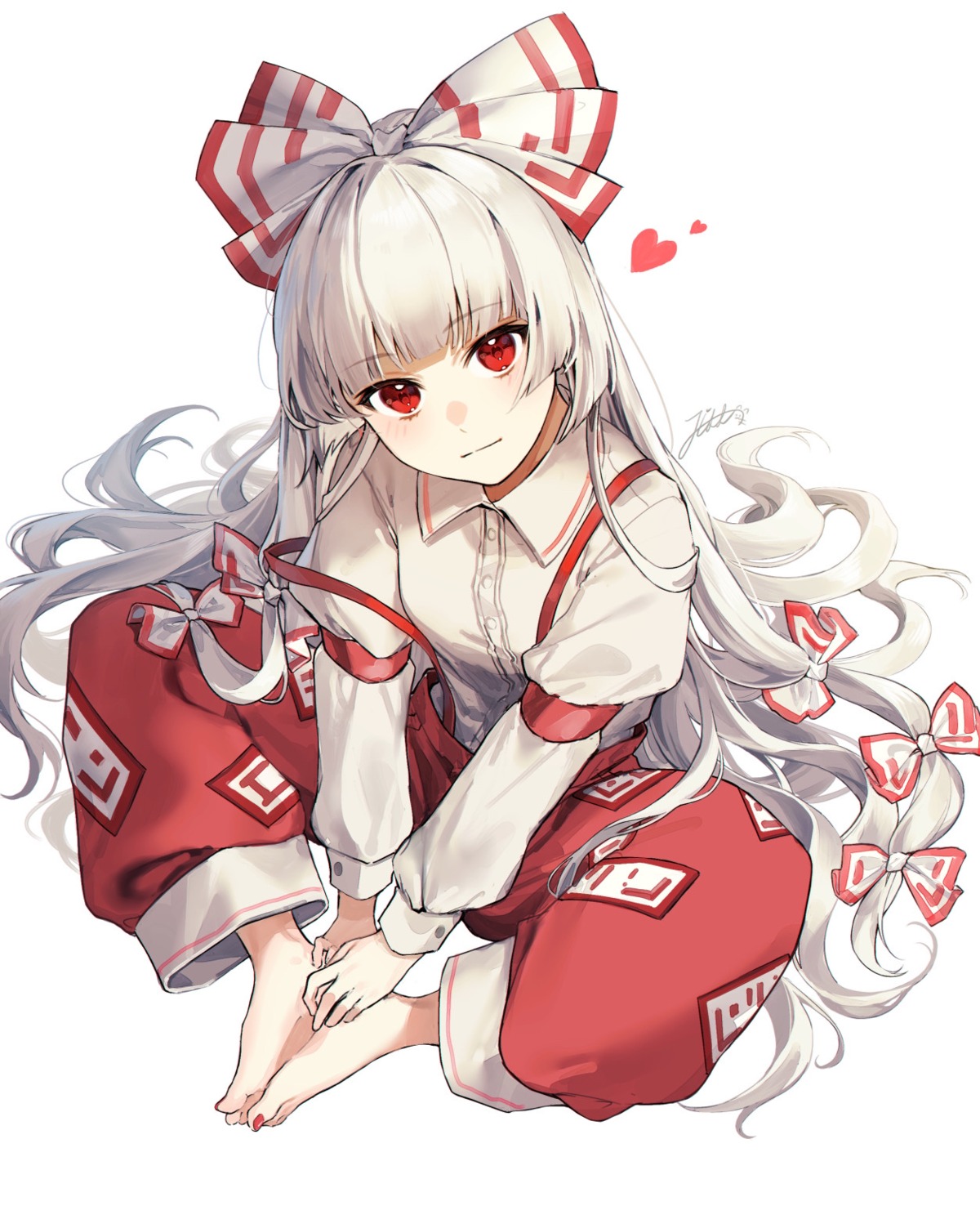 feet, fujiwara_no_mokou, jill_07km, touhou