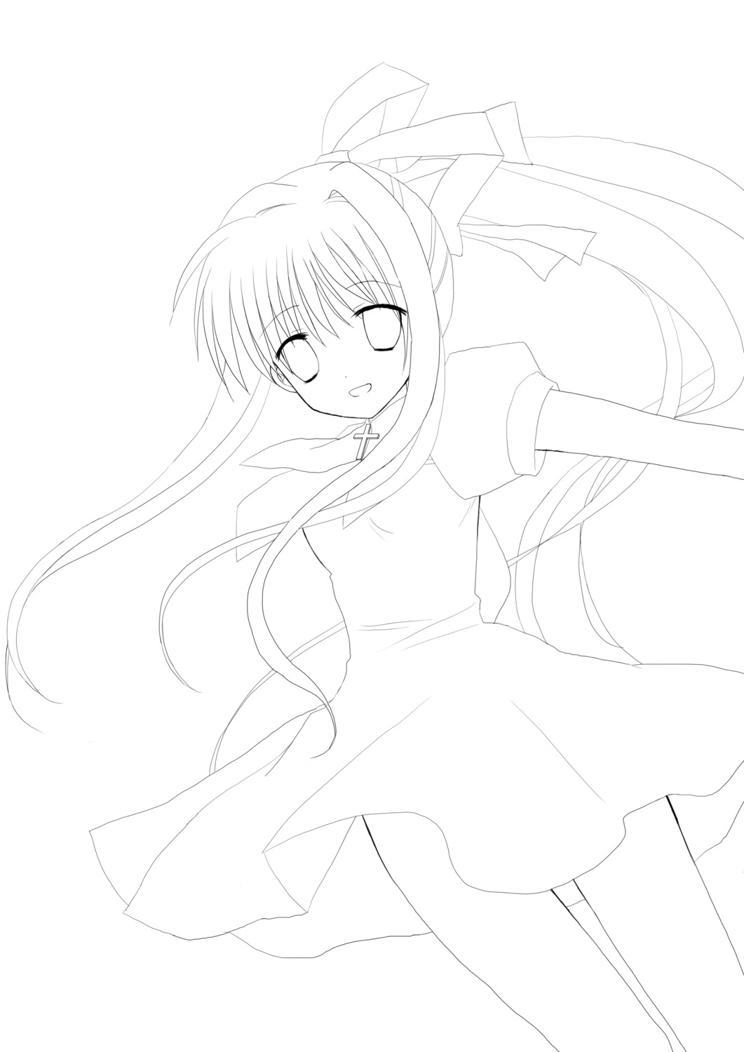 air, kamio_misuzu, mana_(artist), monochrome