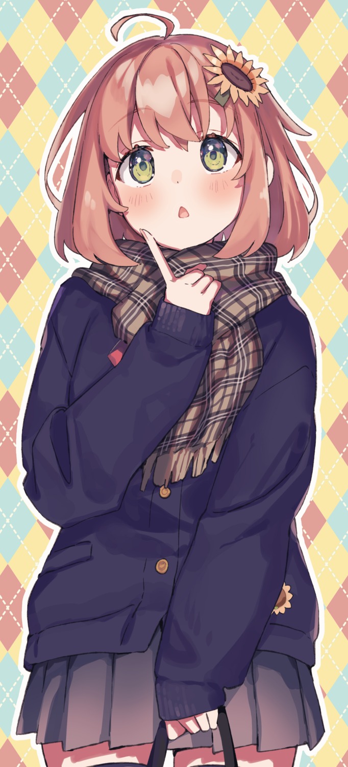 honma_himawari, nana_yume87, nijisanji, nijisanji_gamers, seifuku, sweater