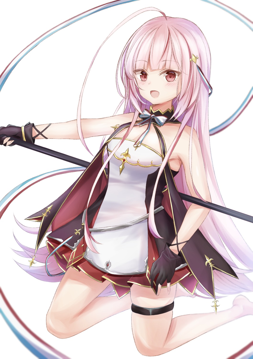azur_lane, dress, garter, sendou_senri, vauquelin_(azur_lane)