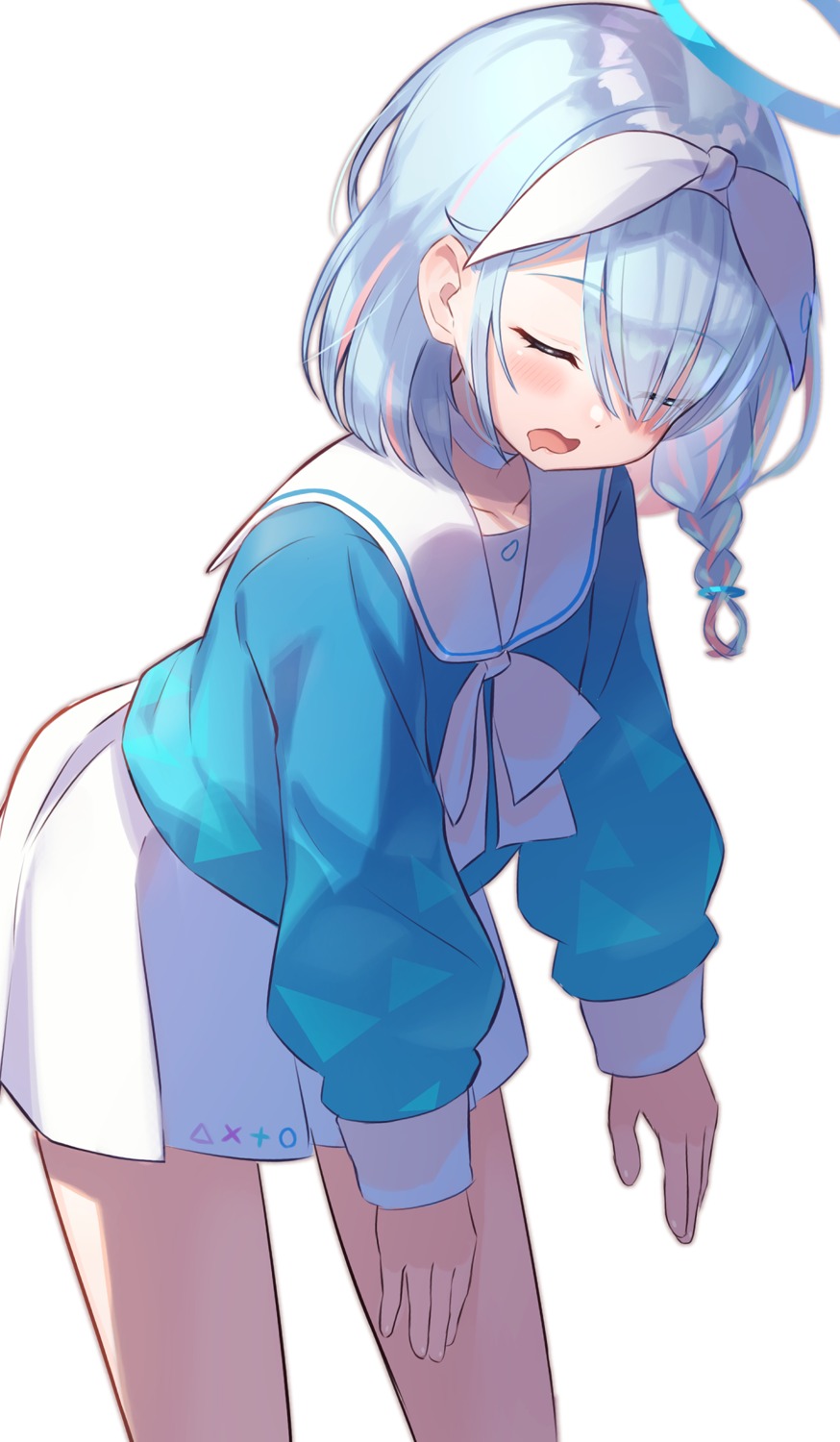 arona_(blue_archive), blue_archive, halo, seifuku, takechii