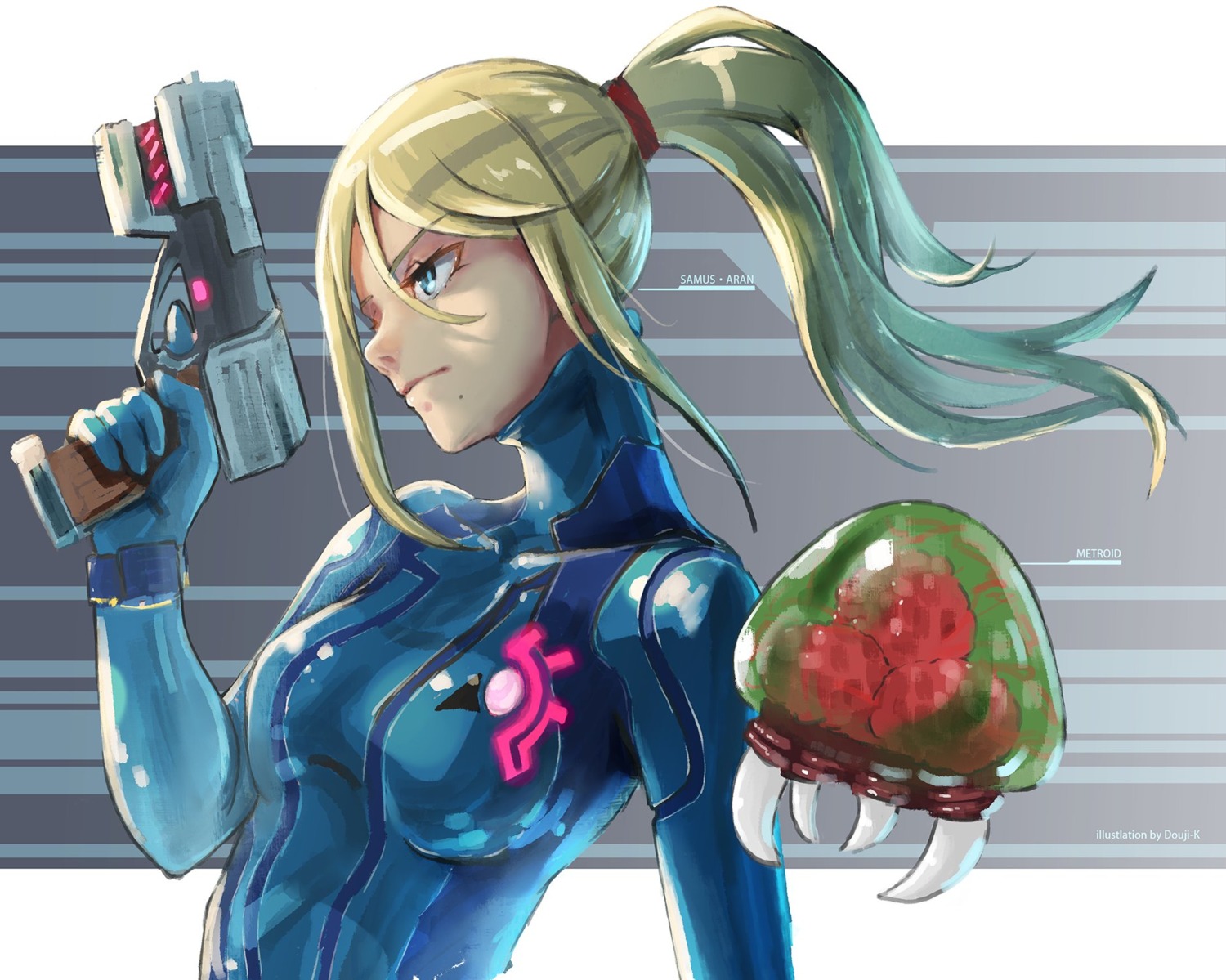 bodysuit, gun, kuroneko_douji, metroid, samus_aran
