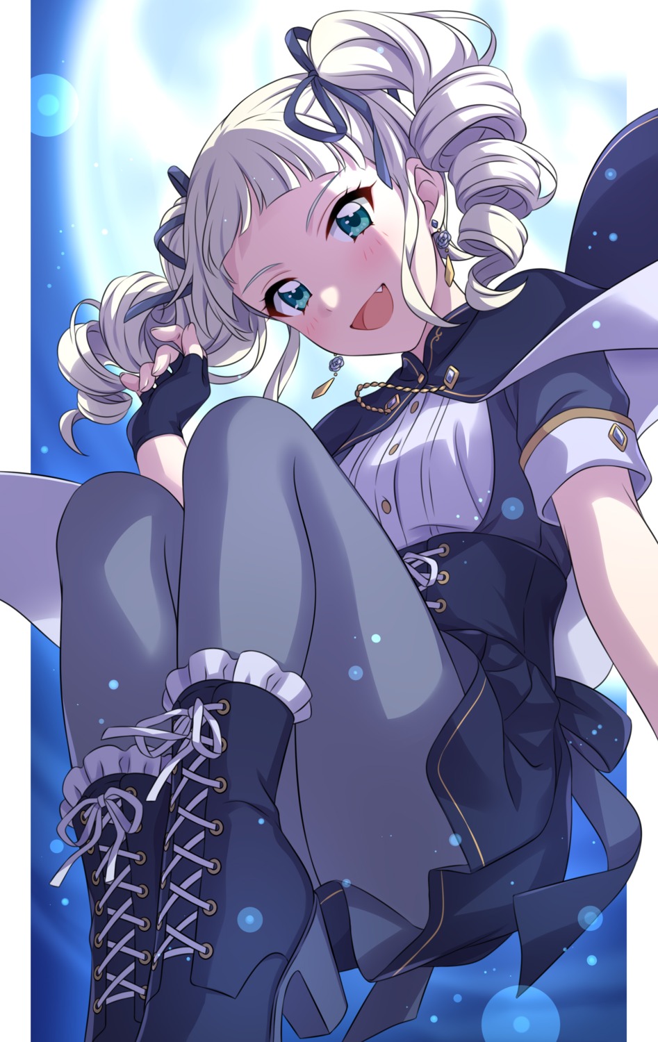 aikatsu!, heels, pantyhose, sekina, skirt_lift, toudou_yurika