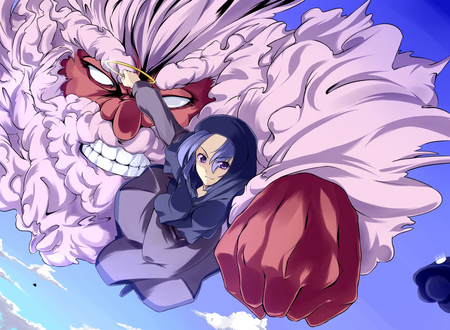 batsu, kumoi_ichirin, touhou, unzan, wallpaper