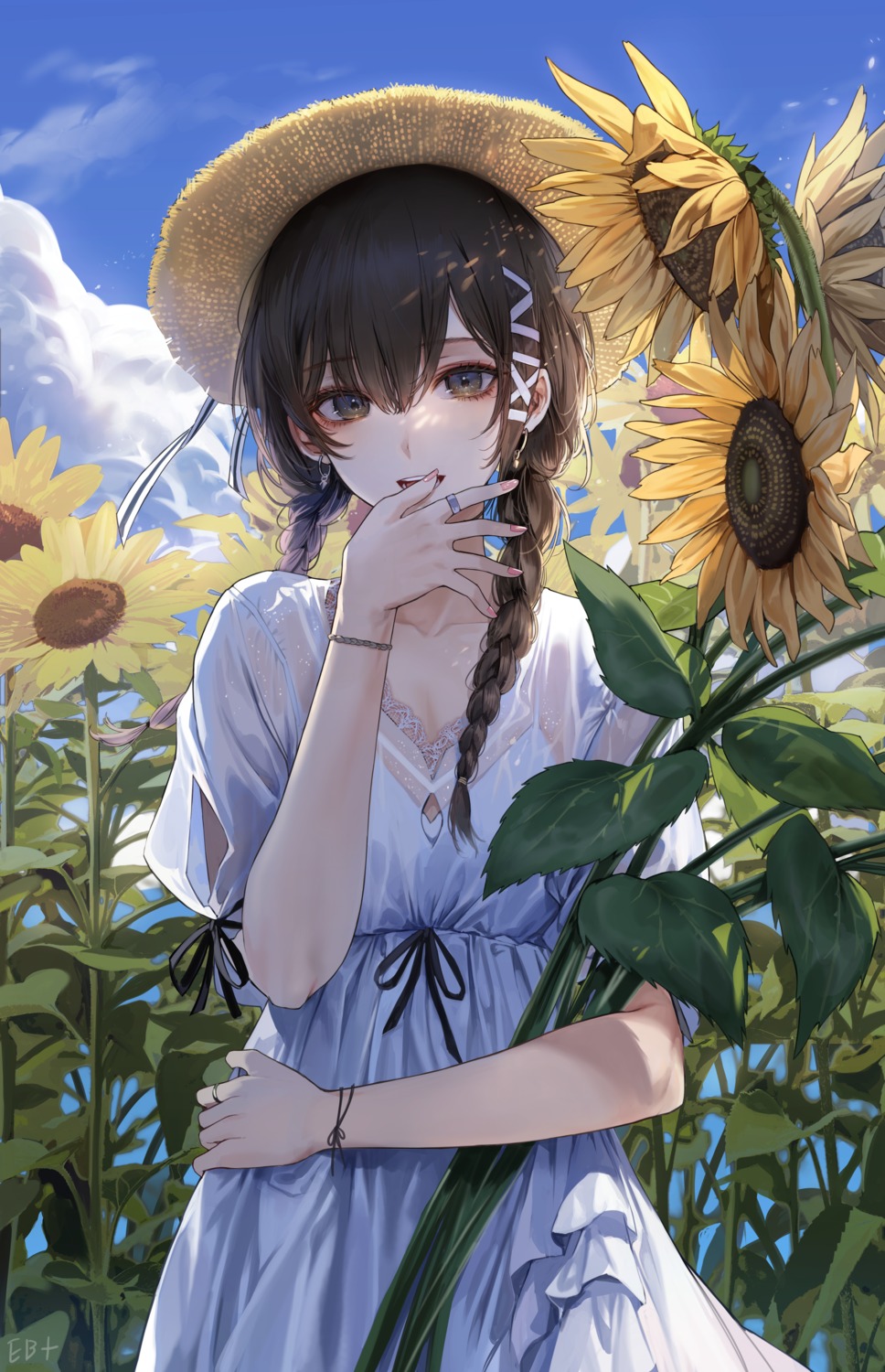 cleavage, dress, kim_eb, see_through, summer_dress