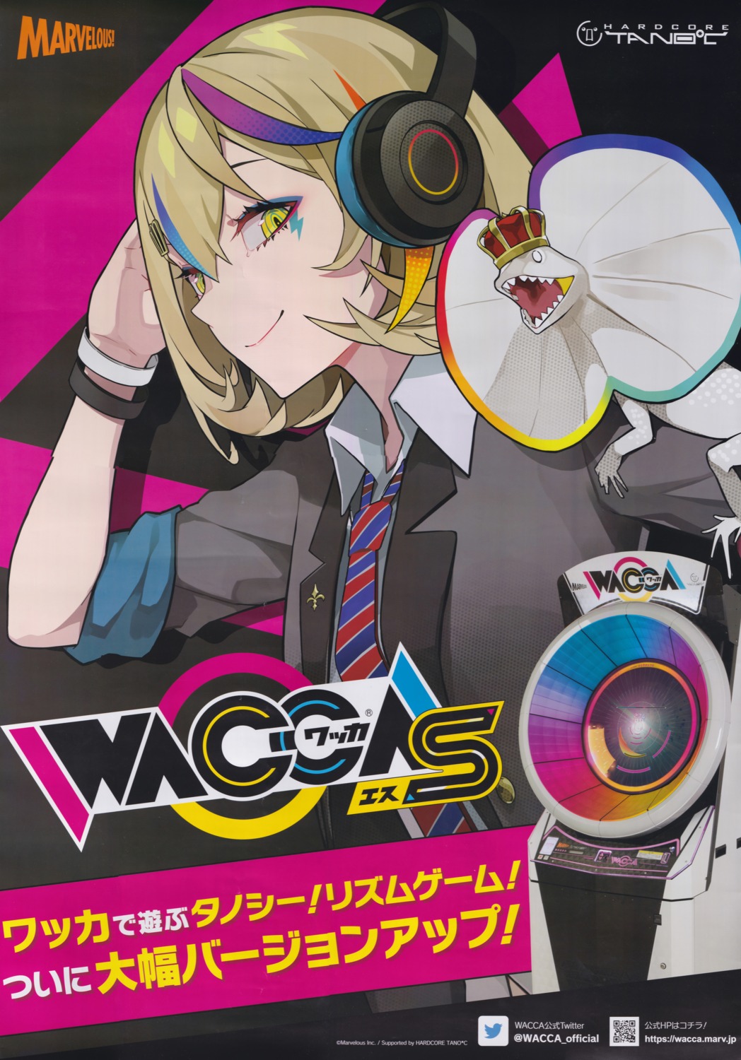 headphones, seifuku, wacca