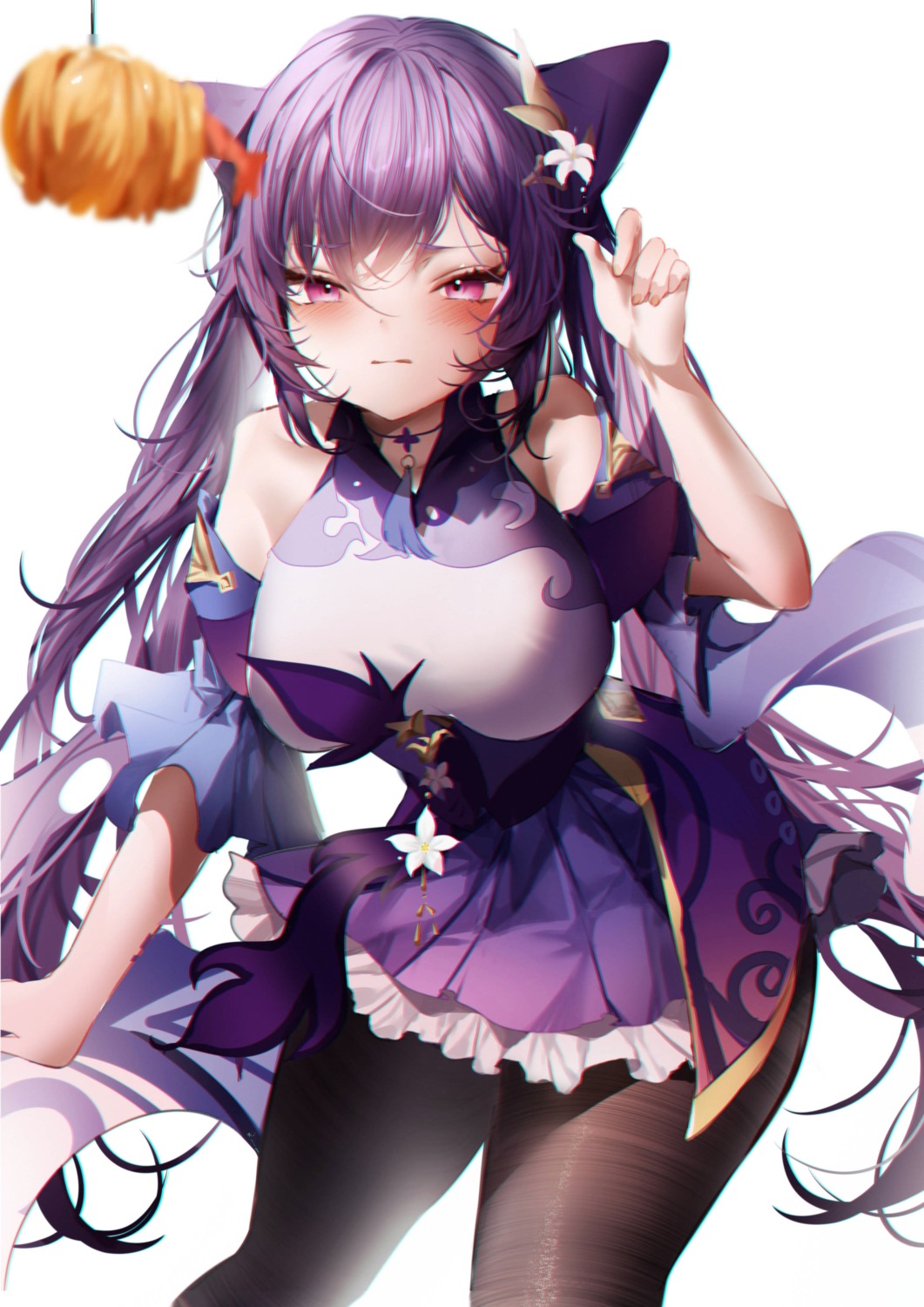 asian_clothes, genshin_impact, keqing, pantyhose, xiongshouji