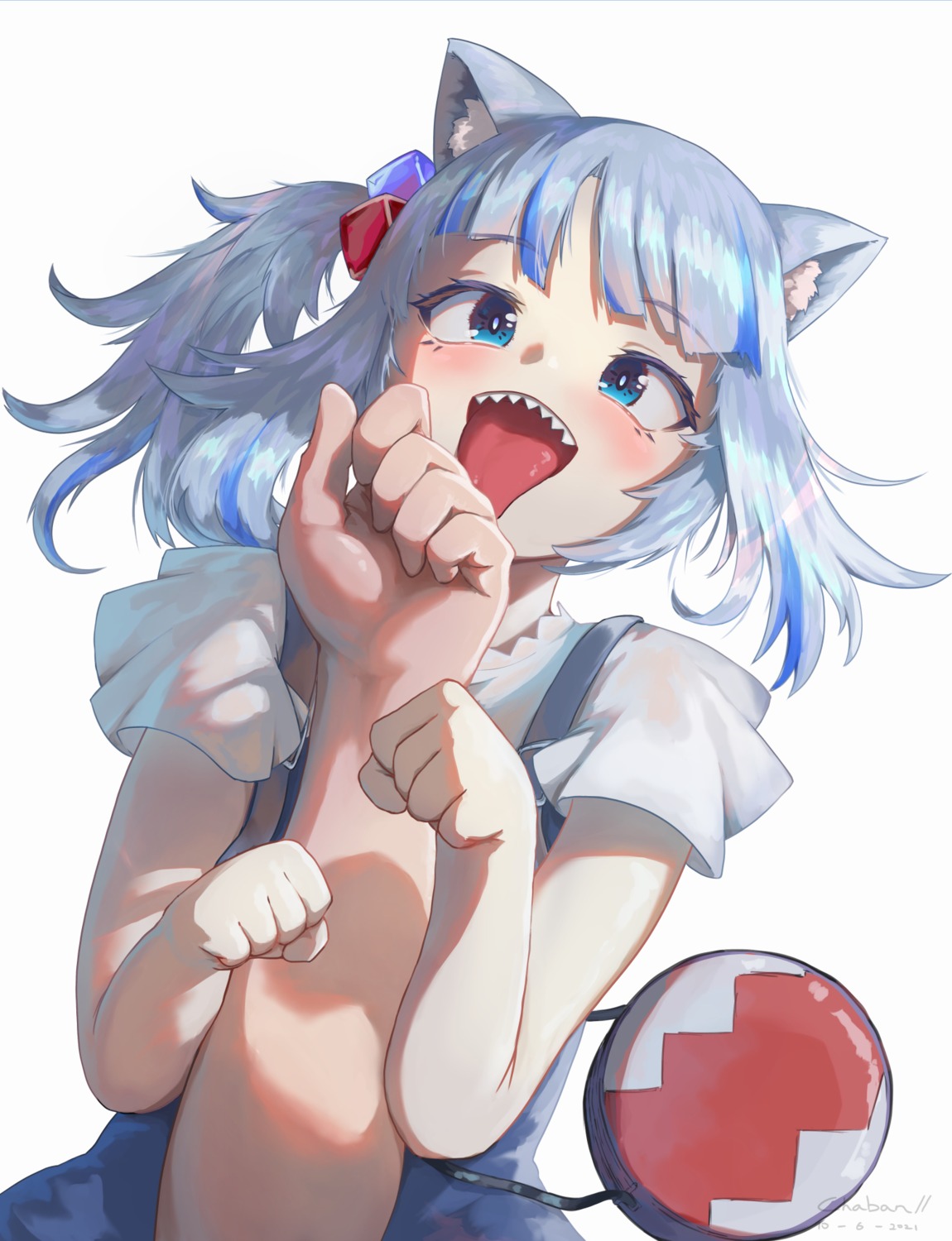 animal_ears, gawr_gura, hololive, hololive_english, kanchigai, nekomimi