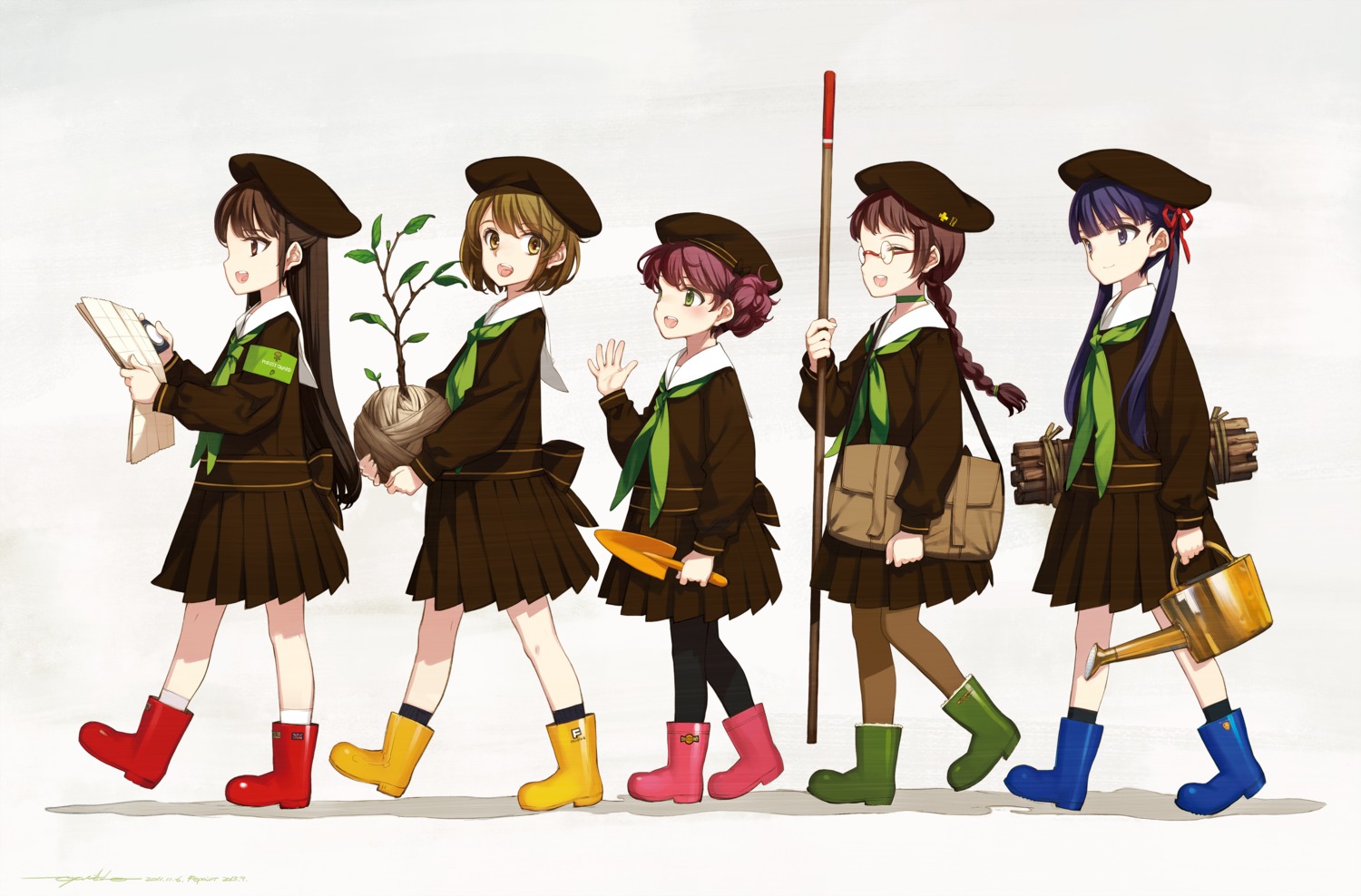 megane, oyari_ashito, seifuku