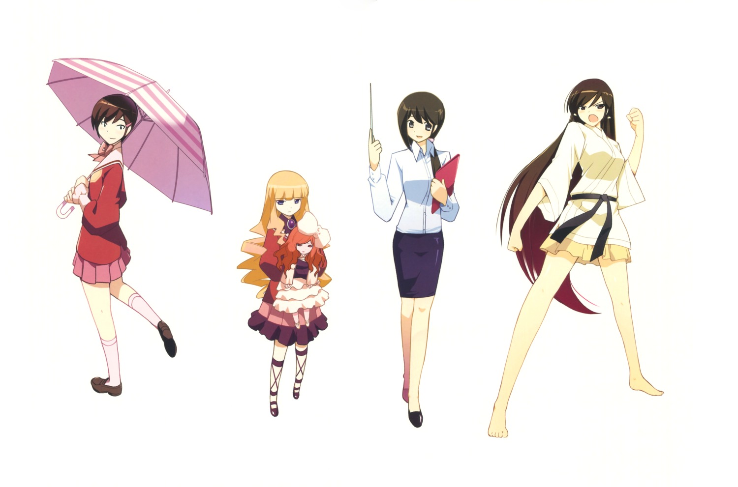feet, japanese_clothes, kami_nomi_zo_shiru_sekai, kasuga_kusunoki, kimono, kosaka_chihiro, kujou_tsukiyo, nagase_jun