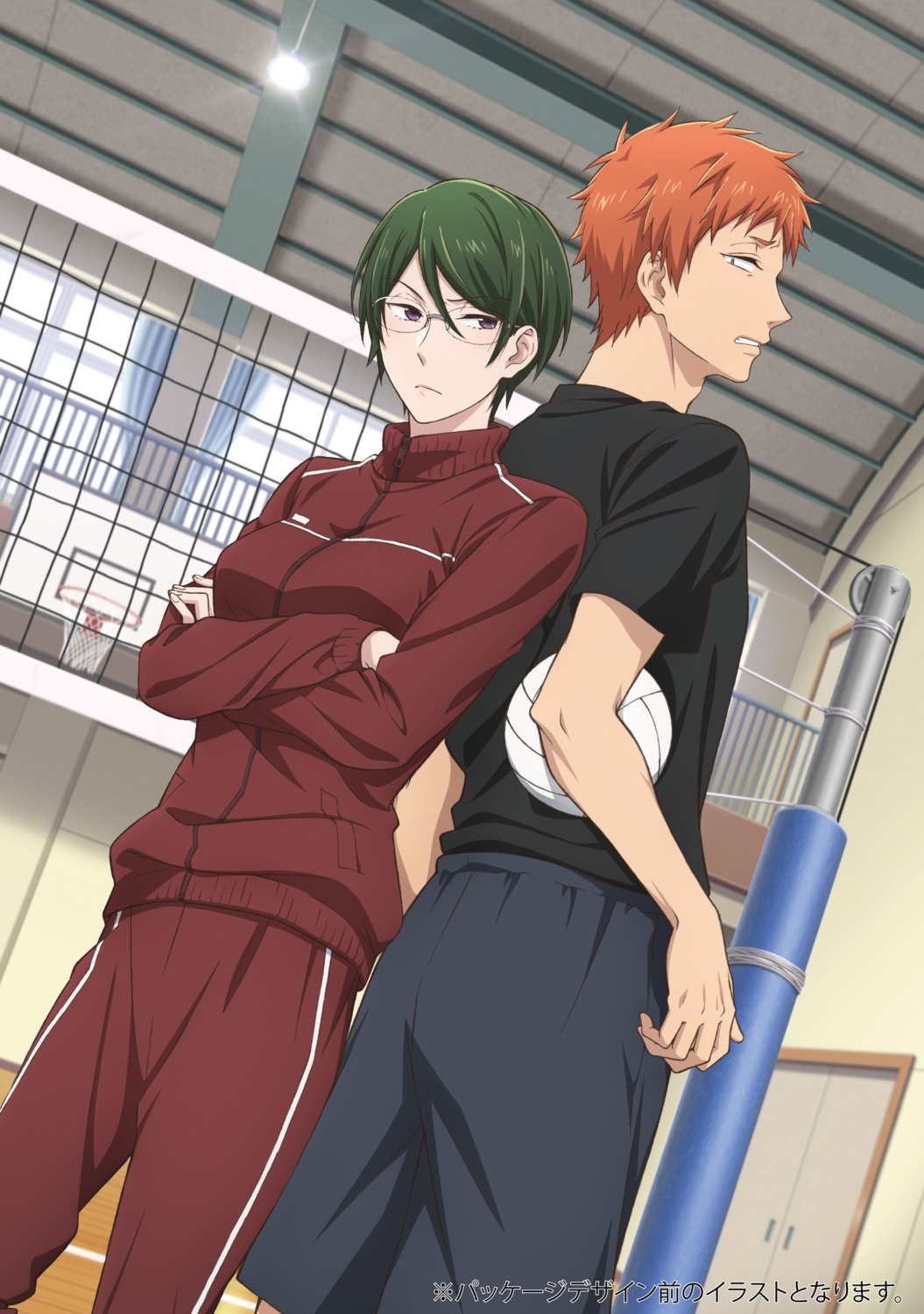 breast_hold, gym_uniform, kabakura_tarou, koyanagi_hanako, megane, tagme, wotaku_ni_koi_wa_muzukashii