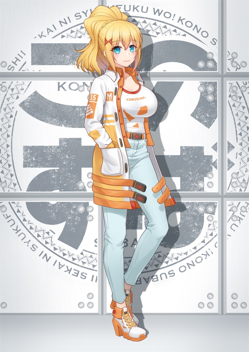 anarchojs, cleavage, dustiness_ford_raratina, heels, kono_subarashii_sekai_ni_shukufuku_wo!