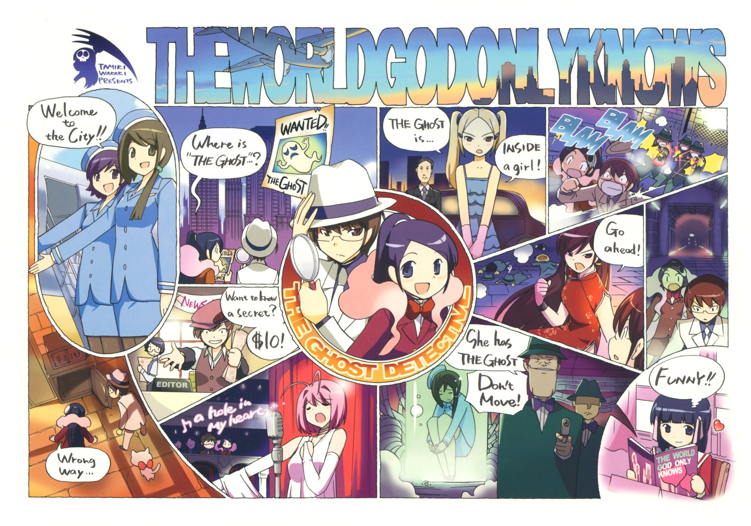 aoyama_mio, business_suit, chibi, chinadress, dokurou_skull, dress, elsea_de_lute_irma, gun, kami_nomi_zo_shiru_sekai, kasuga_kusunoki, katsuragi_keima, kodama, kosaka_chihiro, megane, nagase_jun, nakagawa_kanon, neko, pantyhose, shiomiya_shiori, takahara_ayumi, uniform, wakaki_tamiki