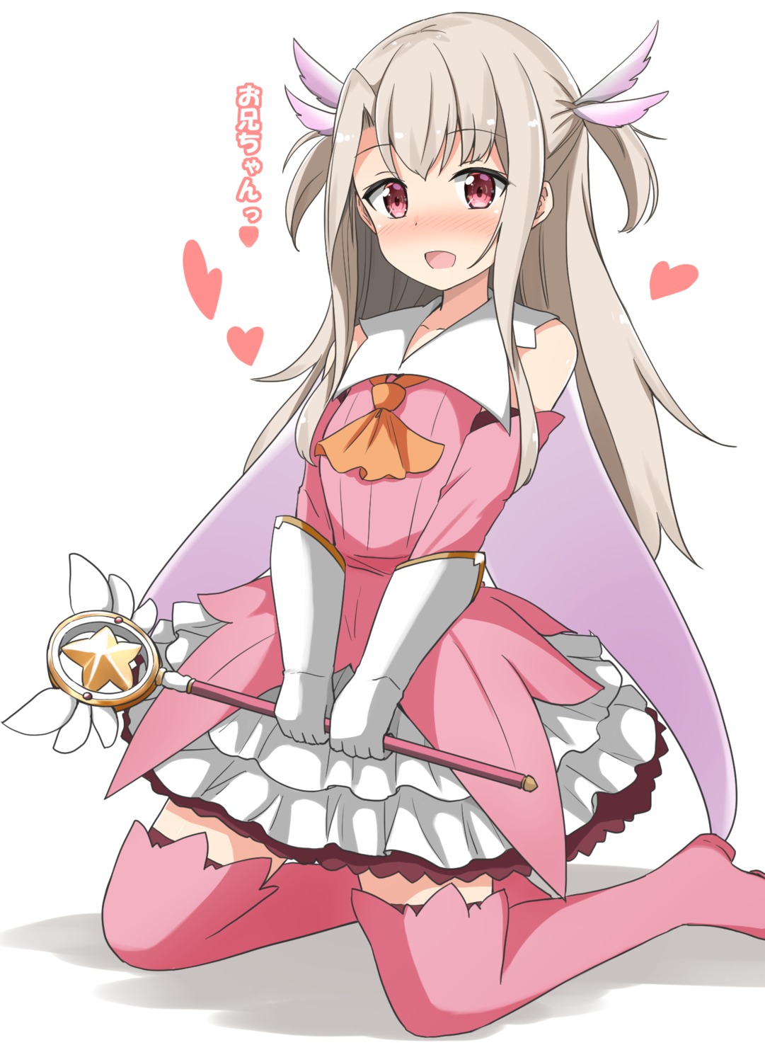 aikawa_ryou, dress, fate/grand_order, fate/kaleid_liner_prisma_illya, fate/stay_night, illyasviel_von_einzbern, magical_ruby, thighhighs