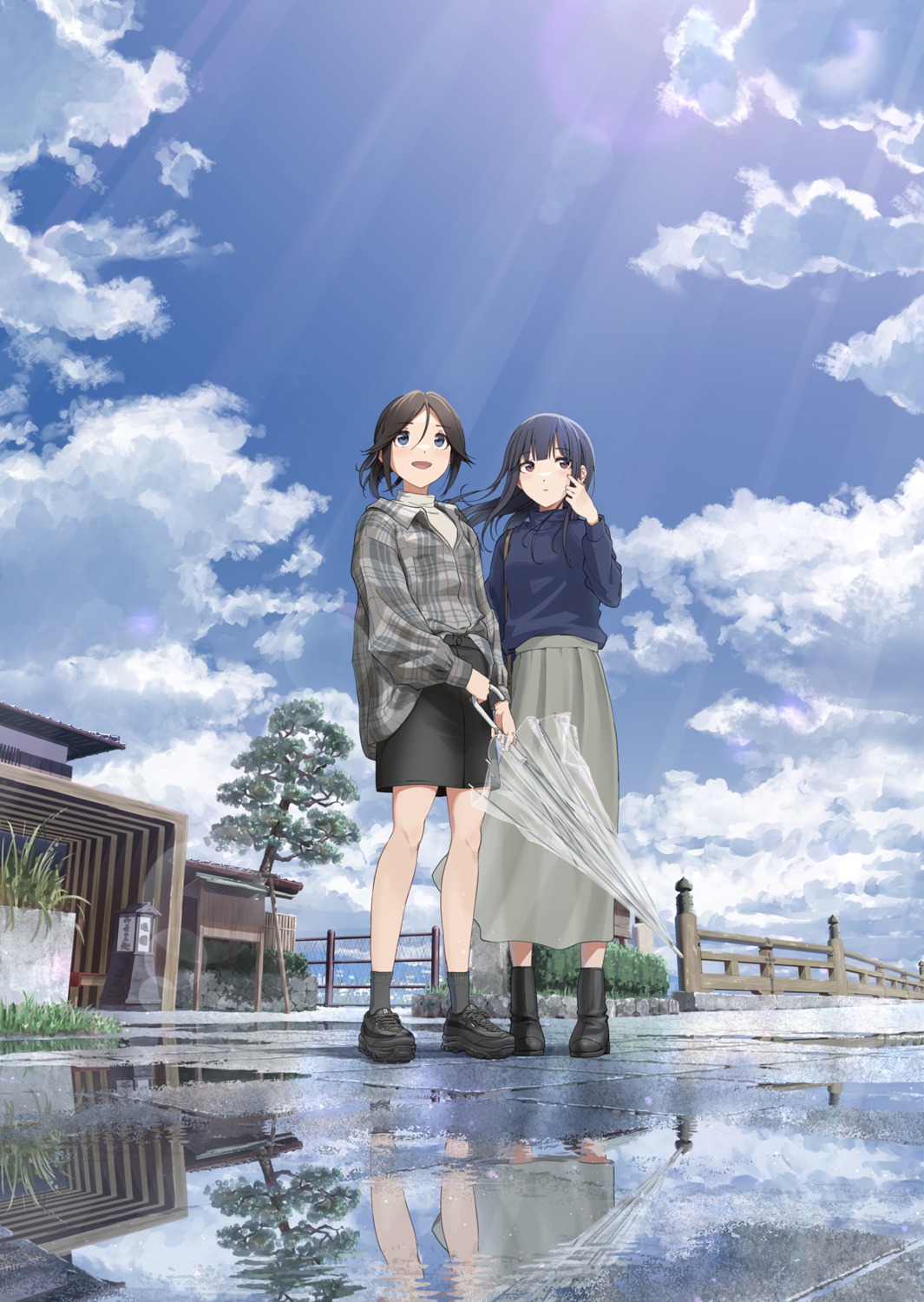 hasisisissy, hibike!_euphonium, kasaki_nozomi, liz_to_aoi_tori, see_through, umbrella, yoroizuka_mizore