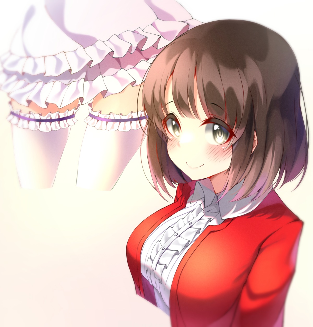 dress, katou_megumi, saenai_heroine_no_sodatekata, sweater, thighhighs, w_wonjin
