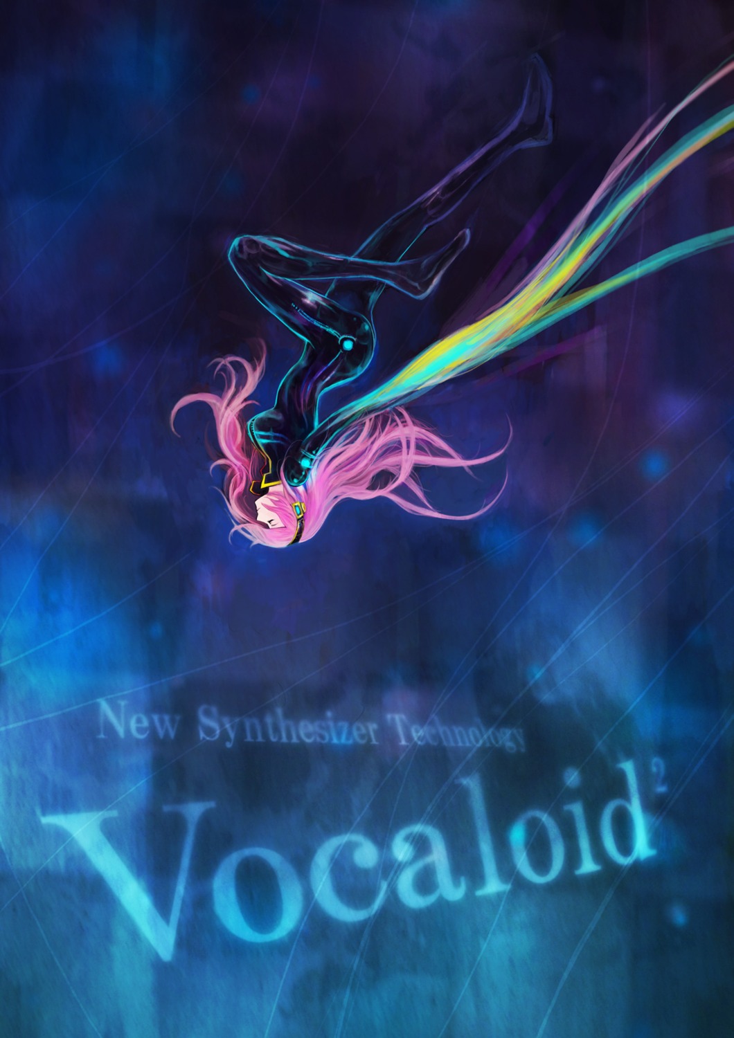 bodysuit, cpux4, megurine_luka, vocaloid