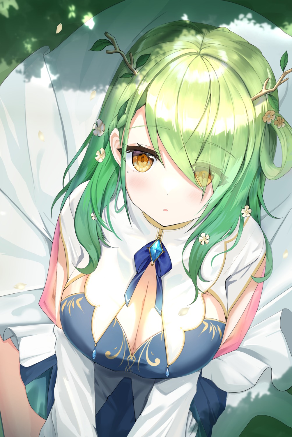 ceres_fauna, cleavage, hololive, hololive_english, horns, rjh5820