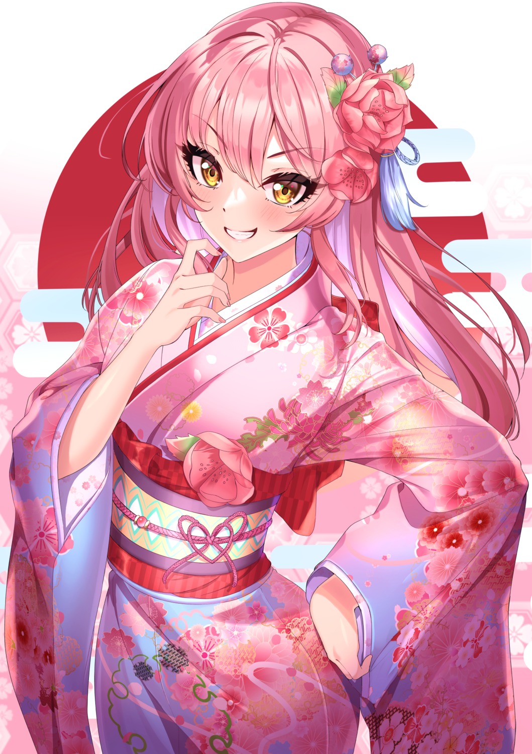 jougasaki_mika, kimono, sutoroa, the_idolm@ster, the_idolm@ster_cinderella_girls
