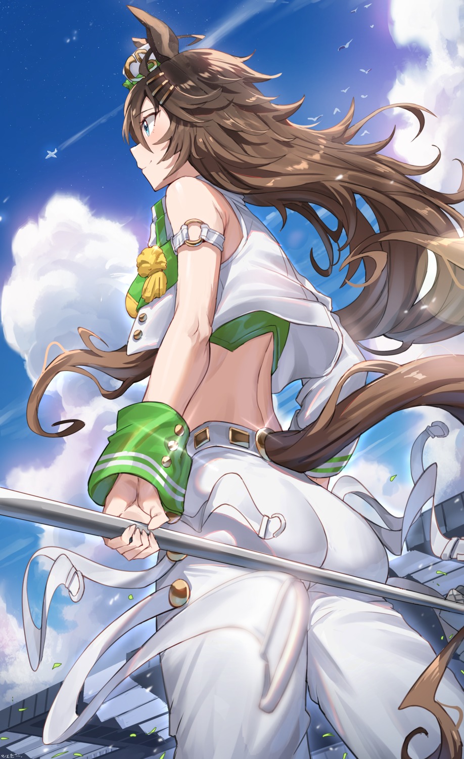 animal_ears, ass, jeze, mr._c.b._(umamusume), tail, uma_musume_pretty_derby, uniform