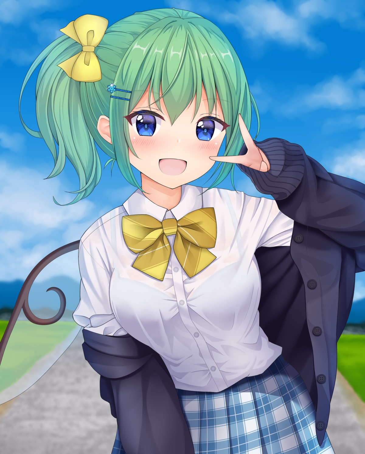 daiyousei, seifuku, suigetsu_(watermoon-910), sweater, touhou