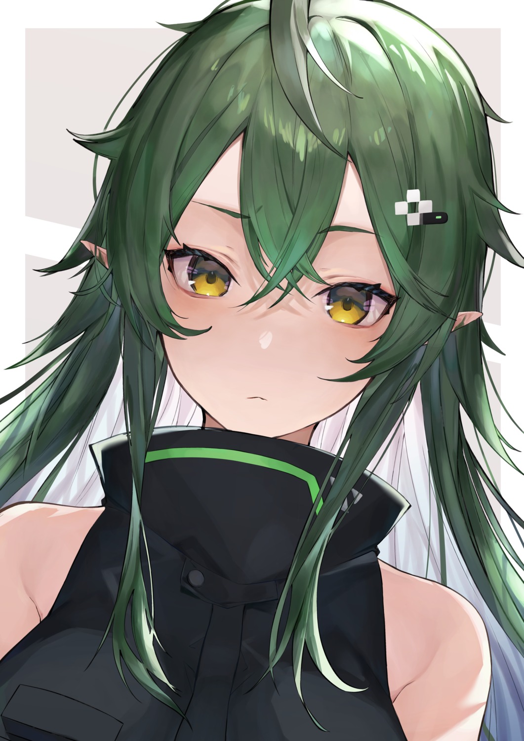 arknights, gavial_(arknights), kabi_(zcwd8845), pointy_ears