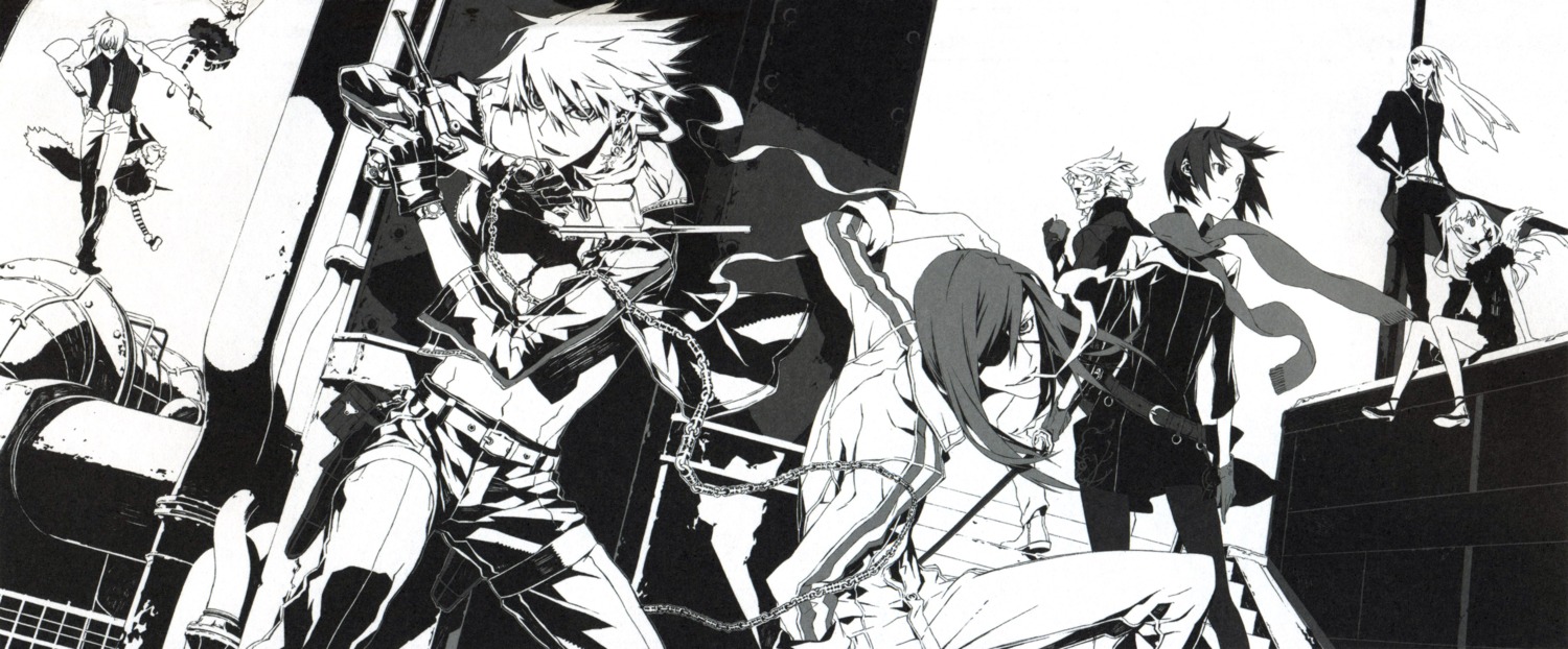 badou_nails, bishop_(dogs), dogs, fuyumine_naoto, haine_rammsteiner, luki, mihai_mihaeroff, miwa_shirow