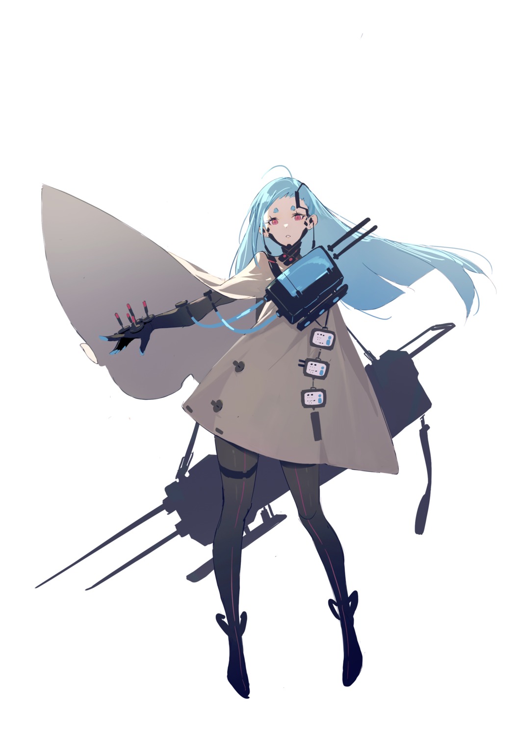 dress, garter, huang_(volt0526), pantyhose, weapon