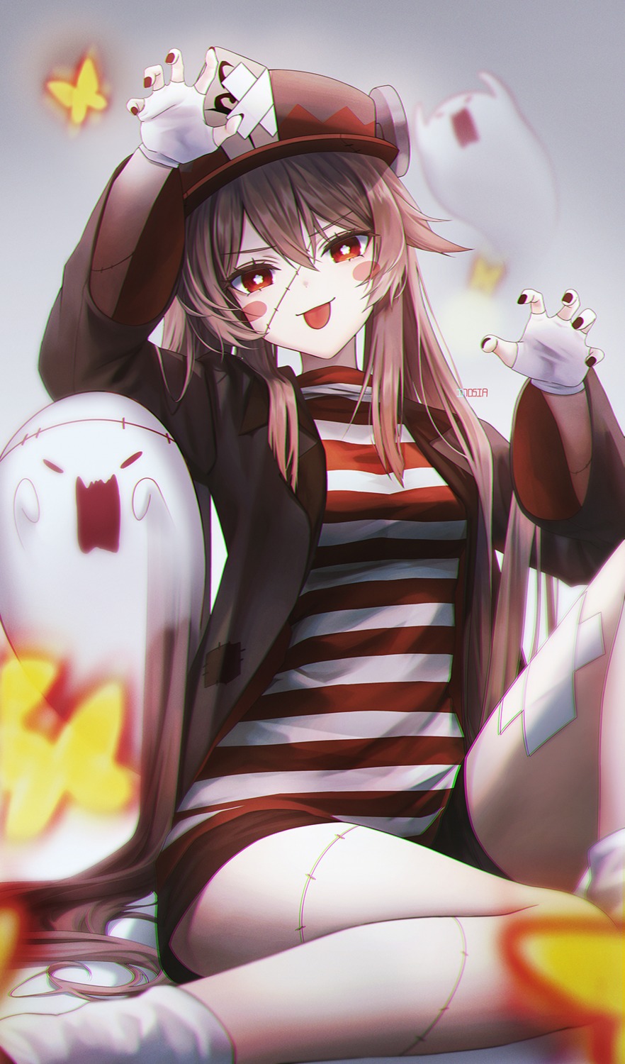 bandaid, genshin_impact, hu_tao, inosia