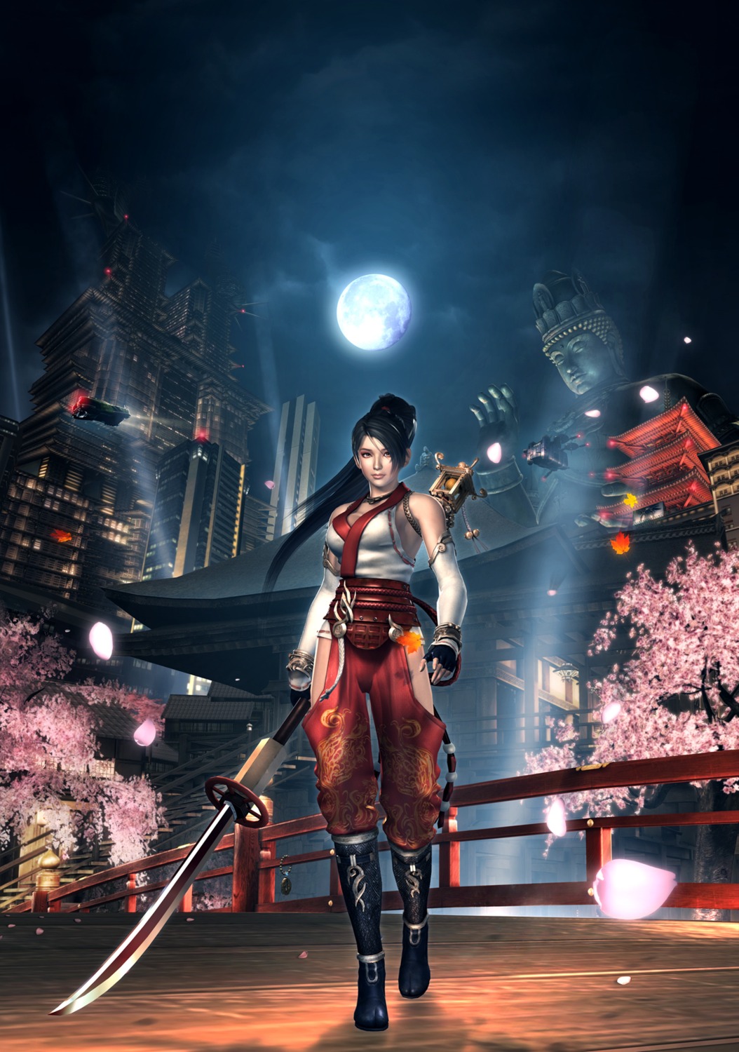 cg, landscape, momiji_(ninja_gaiden), ninja_gaiden, ninja_gaiden_2, weapon