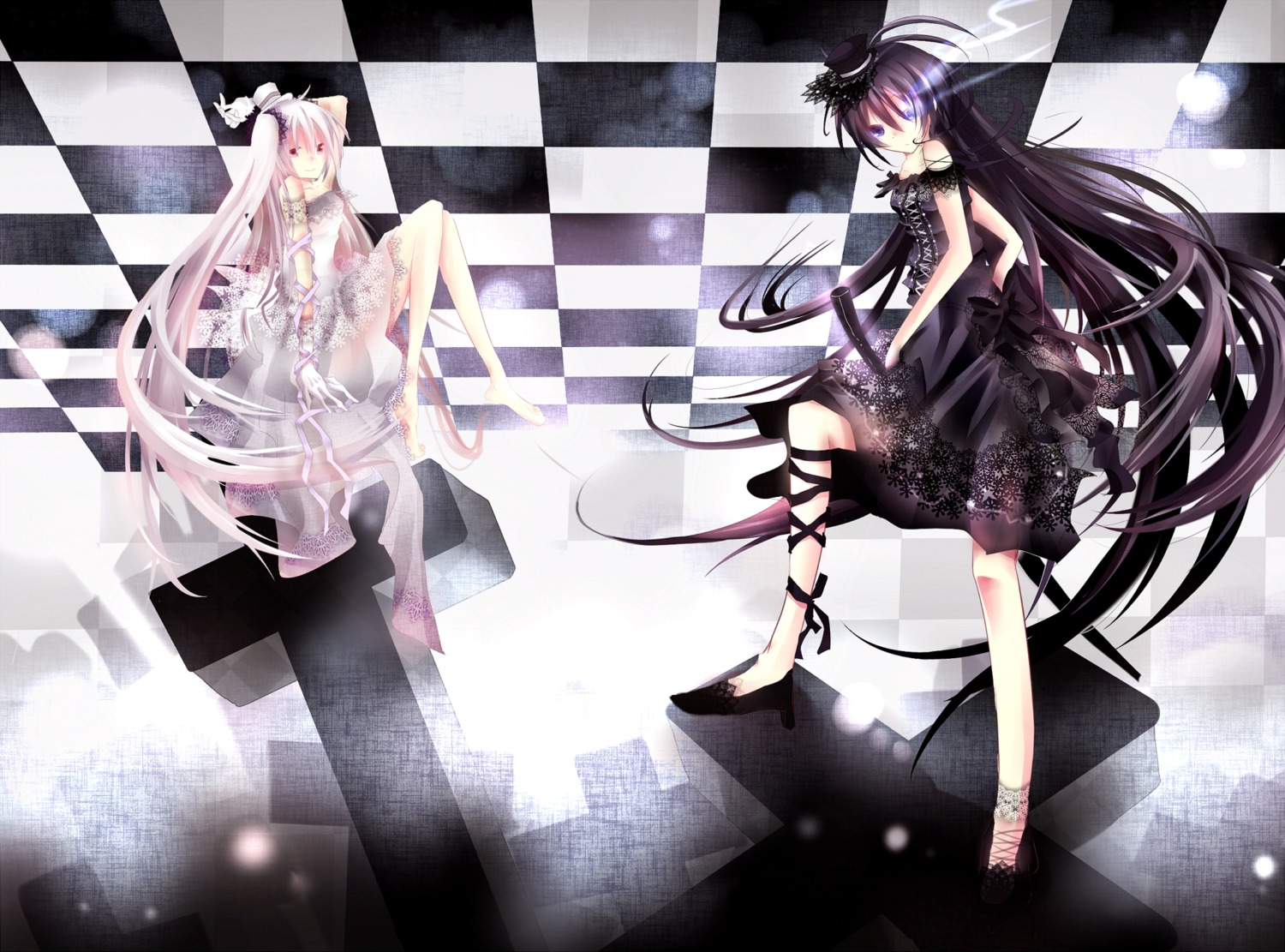 black_rock_shooter, black_rock_shooter_(character), dress, gothic_lolita, kotoha, lolita_fashion, vocaloid