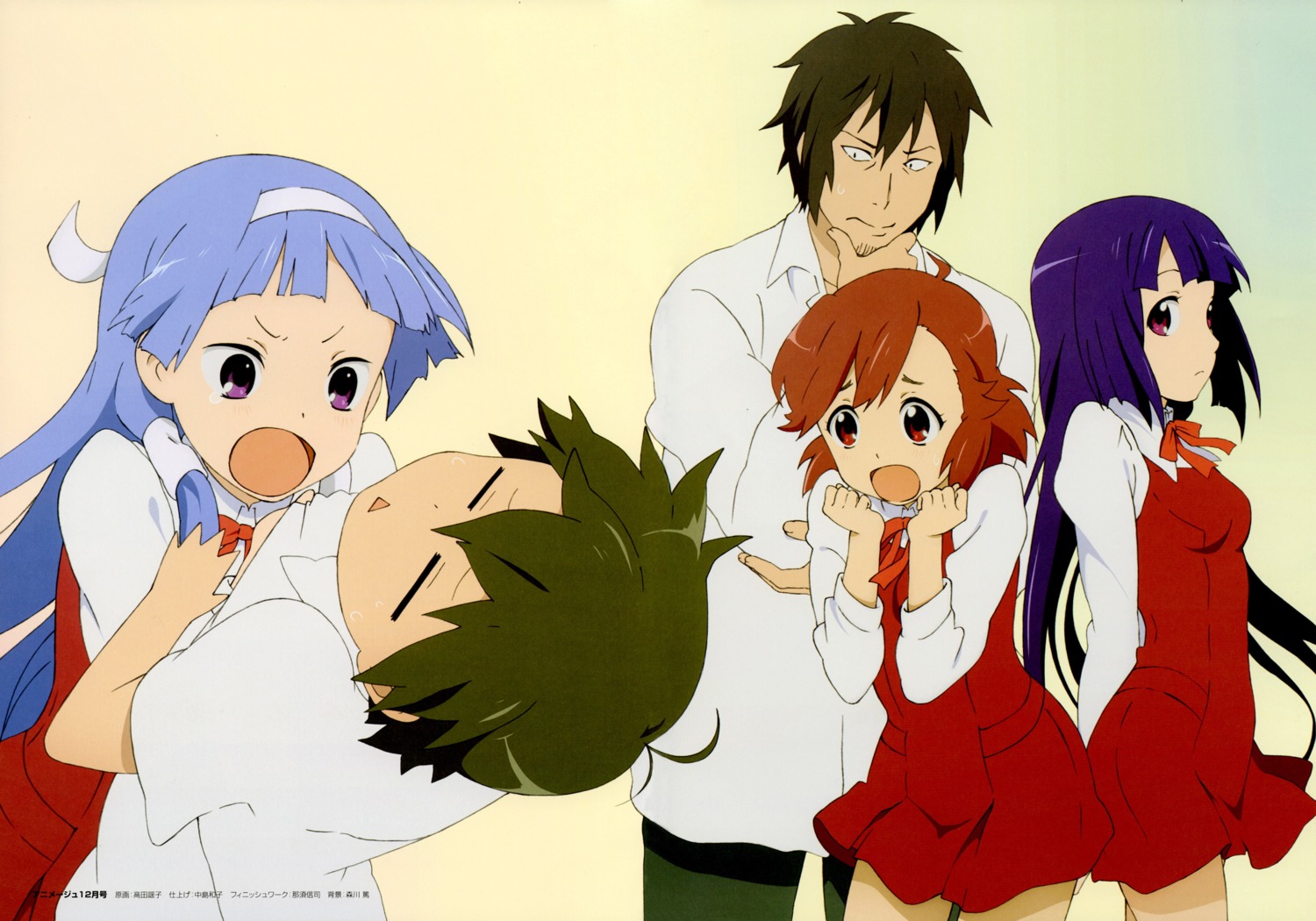 aoba_tsugumi, hibiki_daitetsu, kannagi_crazy_shrine_maidens, mikuriya_jin, nagi, seifuku, zange