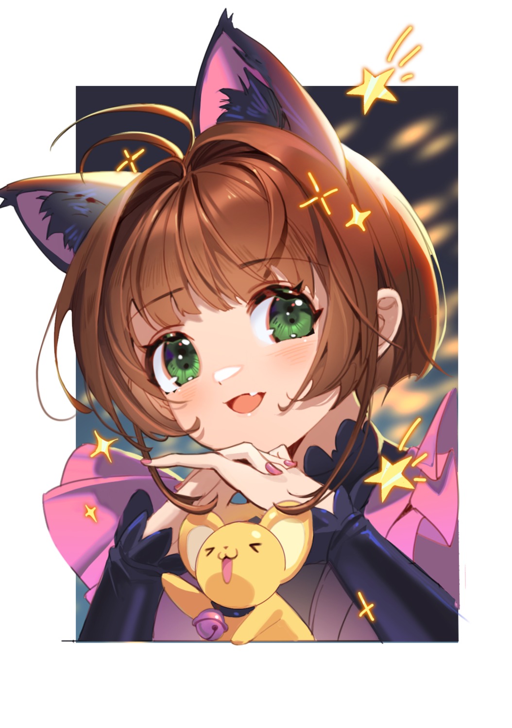 animal_ears, card_captor_sakura, kerberos, kinomoto_sakura, mio-muo1206, nekomimi