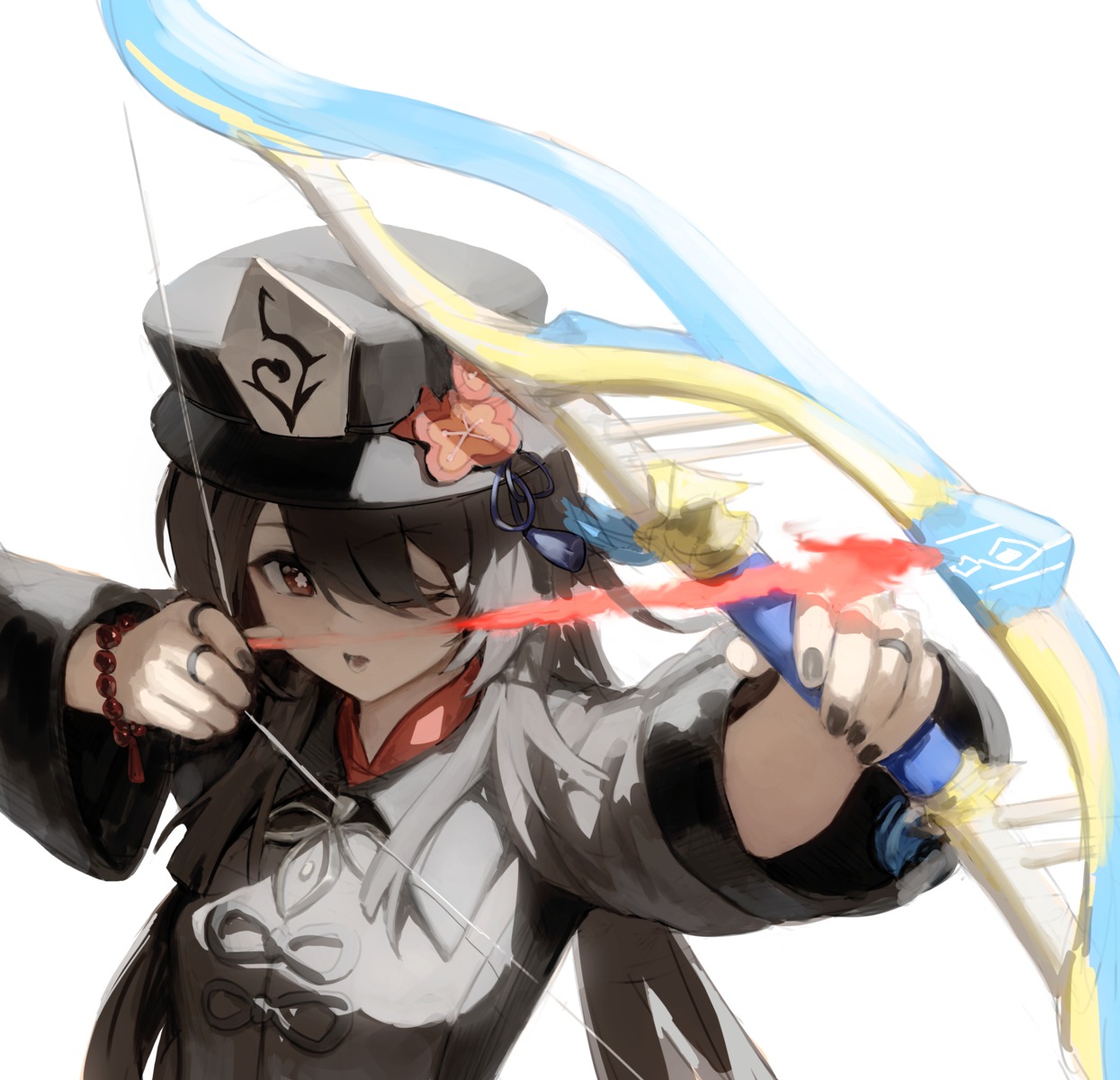 asian_clothes, egk513, genshin_impact, hu_tao, weapon