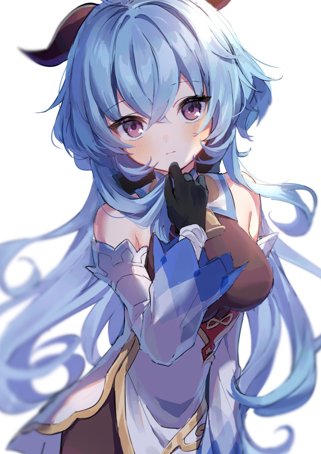 asian_clothes, ganyu, genshin_impact, hinakano_h, horns