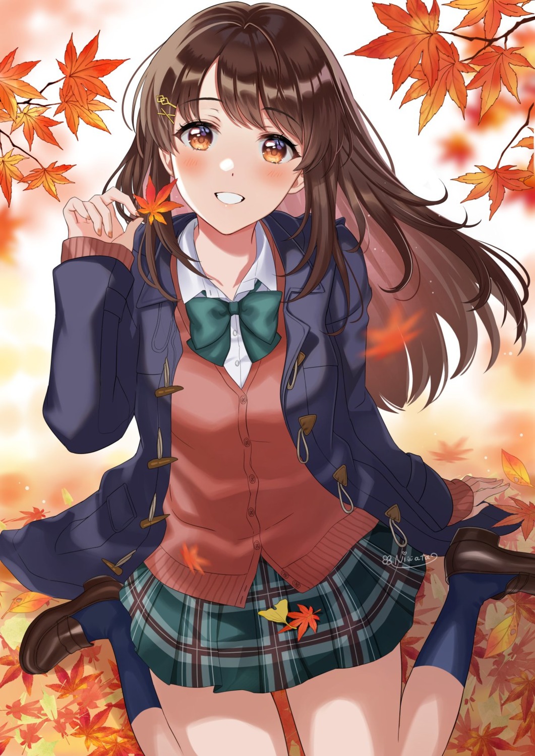 niwata0, seifuku, sweater