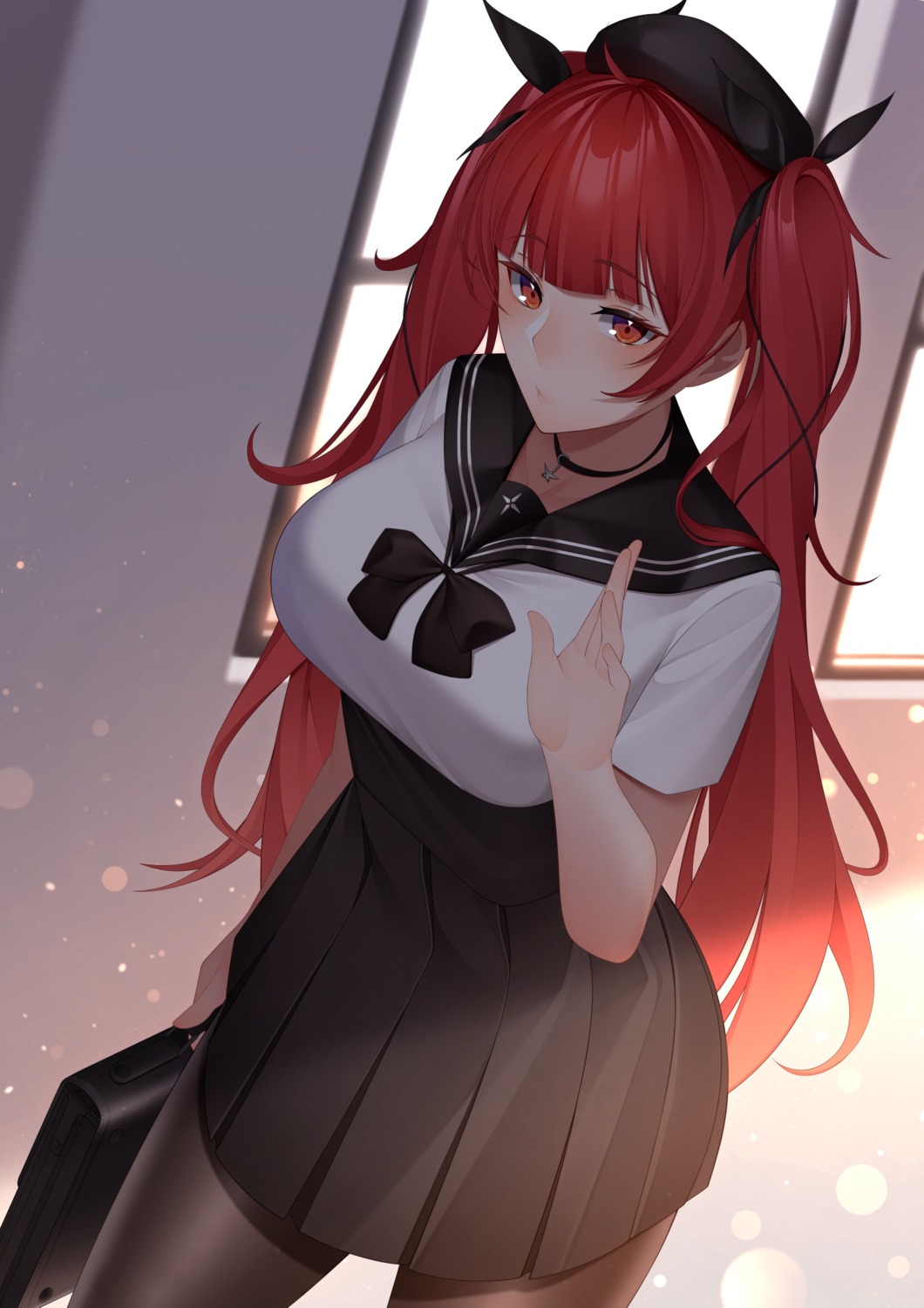 azur_lane, chichikoucha, honolulu_(azur_lane), pantyhose, seifuku
